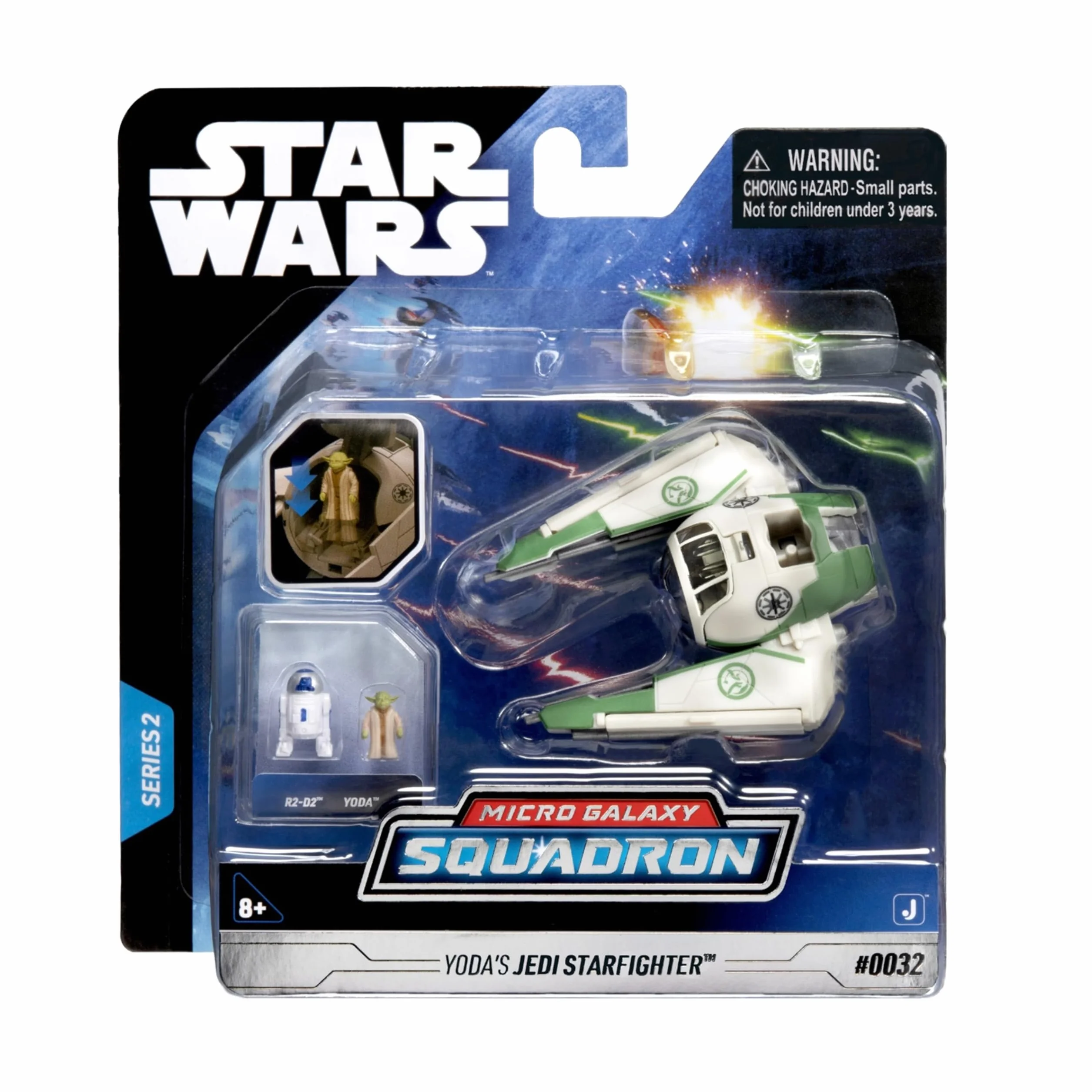 Bizak Star Wars Nave 8 cm Jedi Starfighter di Yoda, con 2 figure (62610008)