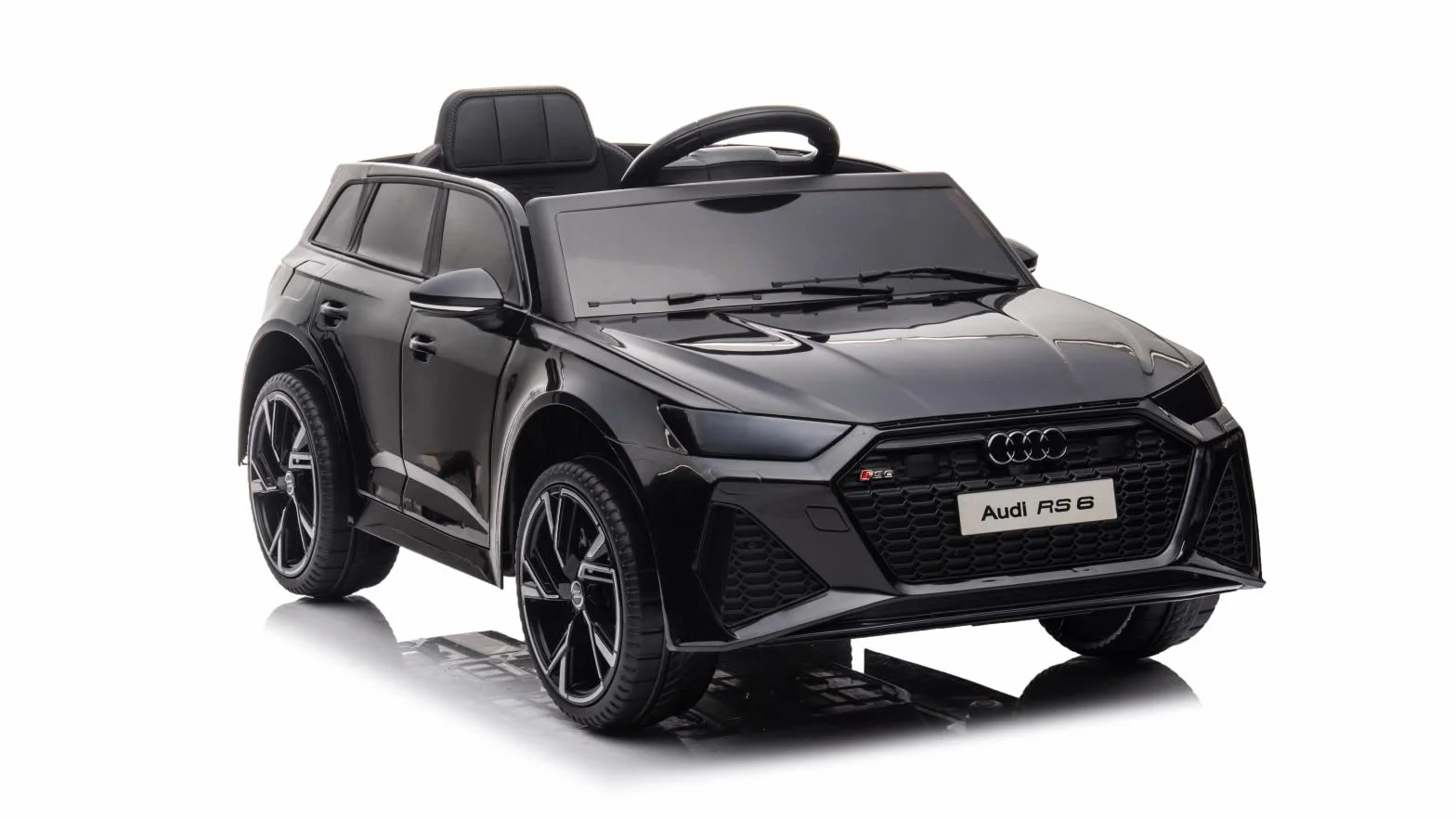 TOYSCAR Audi RS6 Macchina Elettrica per Bambini 12V Doppio Motore Telecomandata Sedile in Pelle