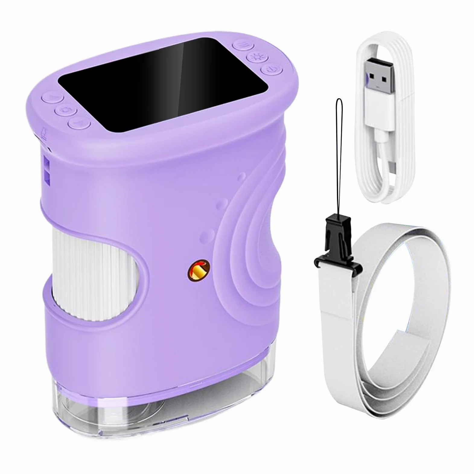 Microscopio per Bambini Giocattoli Scientifici Educativi Ricaricabili 1000X | Microscopio Portatile Digitale con Schermo da 5 cm Per Ragazzi Casa Laboratorio Esplorazione Natura