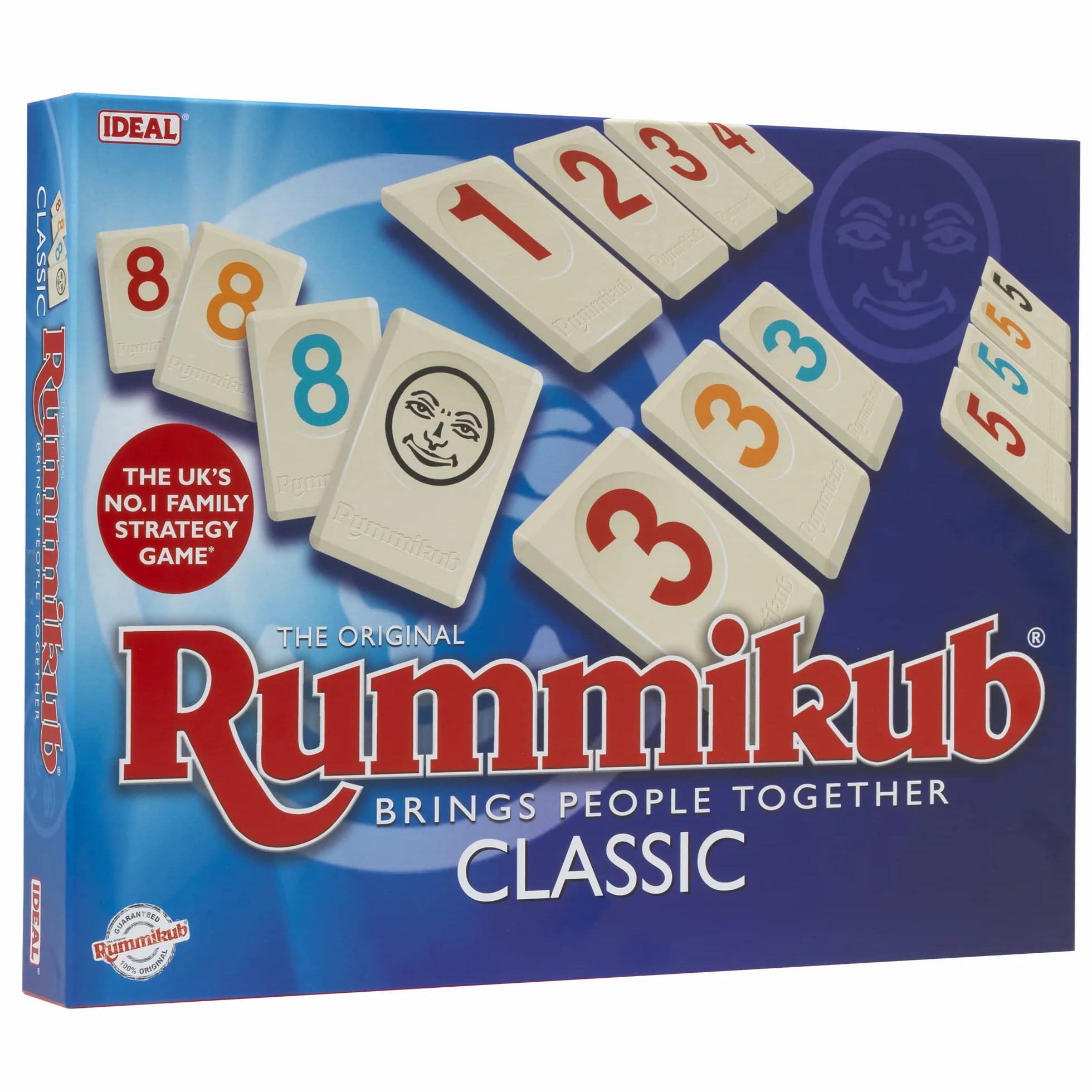 IDEAL , Rummikub Classic game: Brings people together , Family Strategy Games , For 2-4 Players , Ages 7+