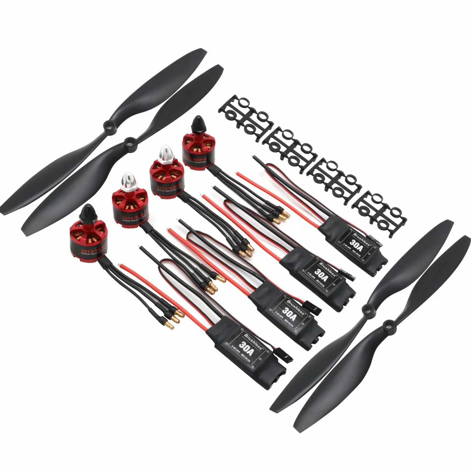 Kit motore brushless con connettore da 3,5 mm 2212 920KV CW 30A Brushless ESC elica per F450 F550 S550 F550 elicottero Quadcopter