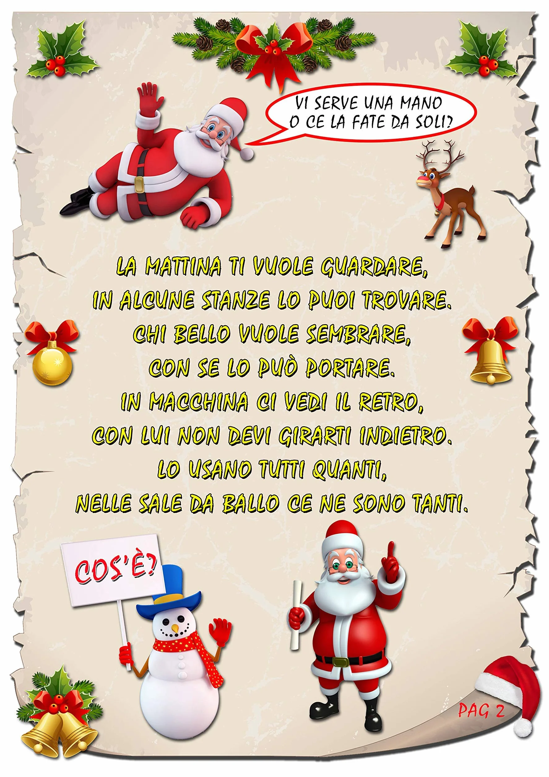 Caccia al tesoro natalizia in scatola per casa 8-12 anni - Giochi natalizi per bambini - Caccia al regalo di Babbo Natale - Caccia al tuo regalo di Natale - Giochi di natale per bambini