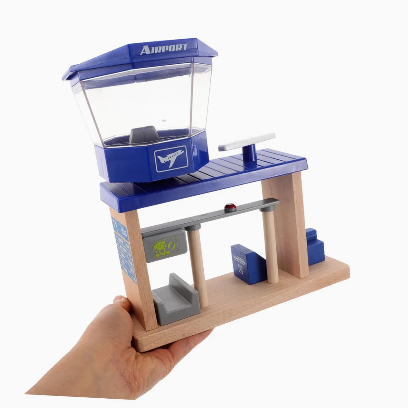 Accessorio Pista Aeroporto in Legno e Plastica 1 Pz | Bambini, Design Unico, per Asili e Casa, Stimola Creatività e Ragionamento