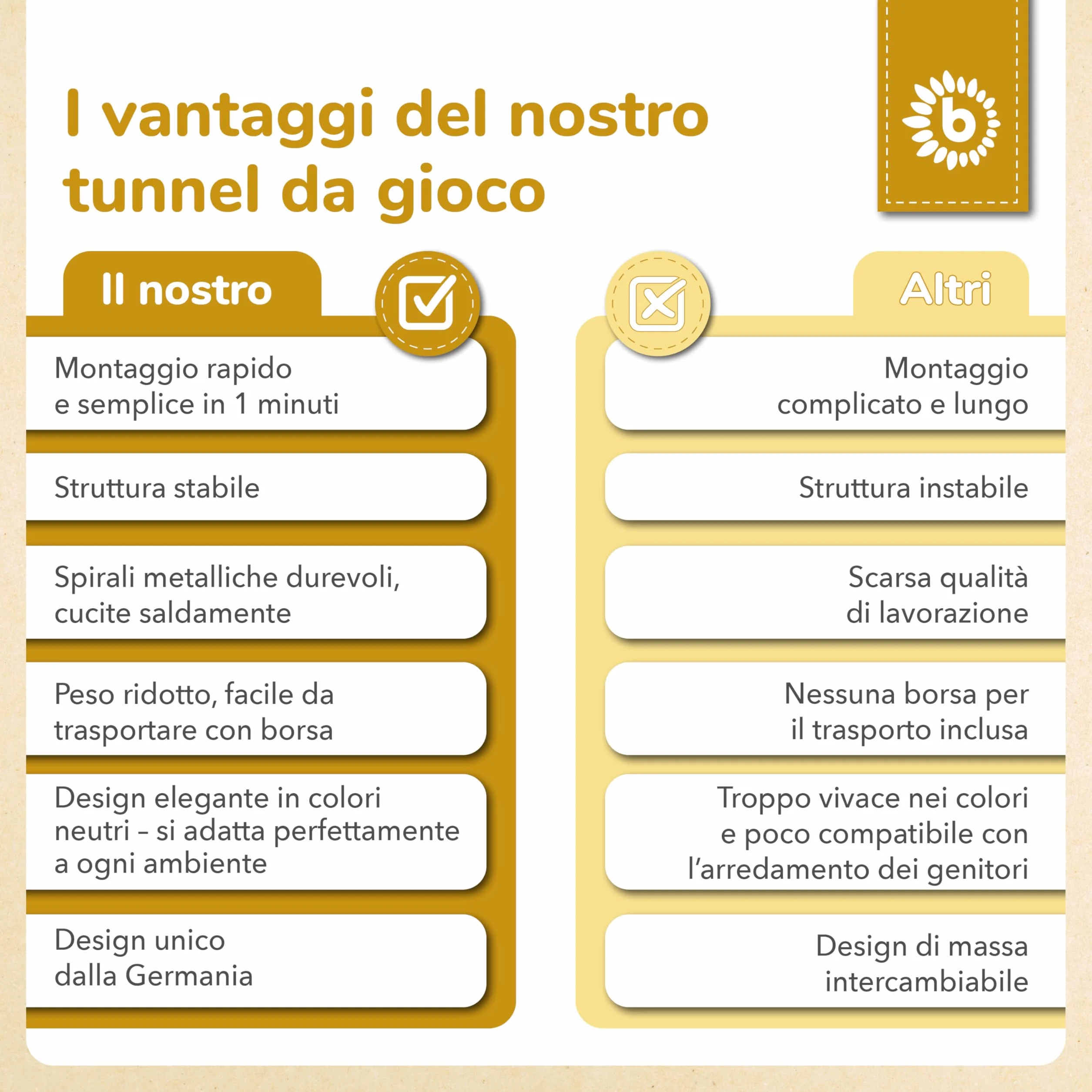 Bieco XXL Tunnel Dots Giochi da Giardino | 180 x 46 cm | Bruco Tunnel da 1 Anno