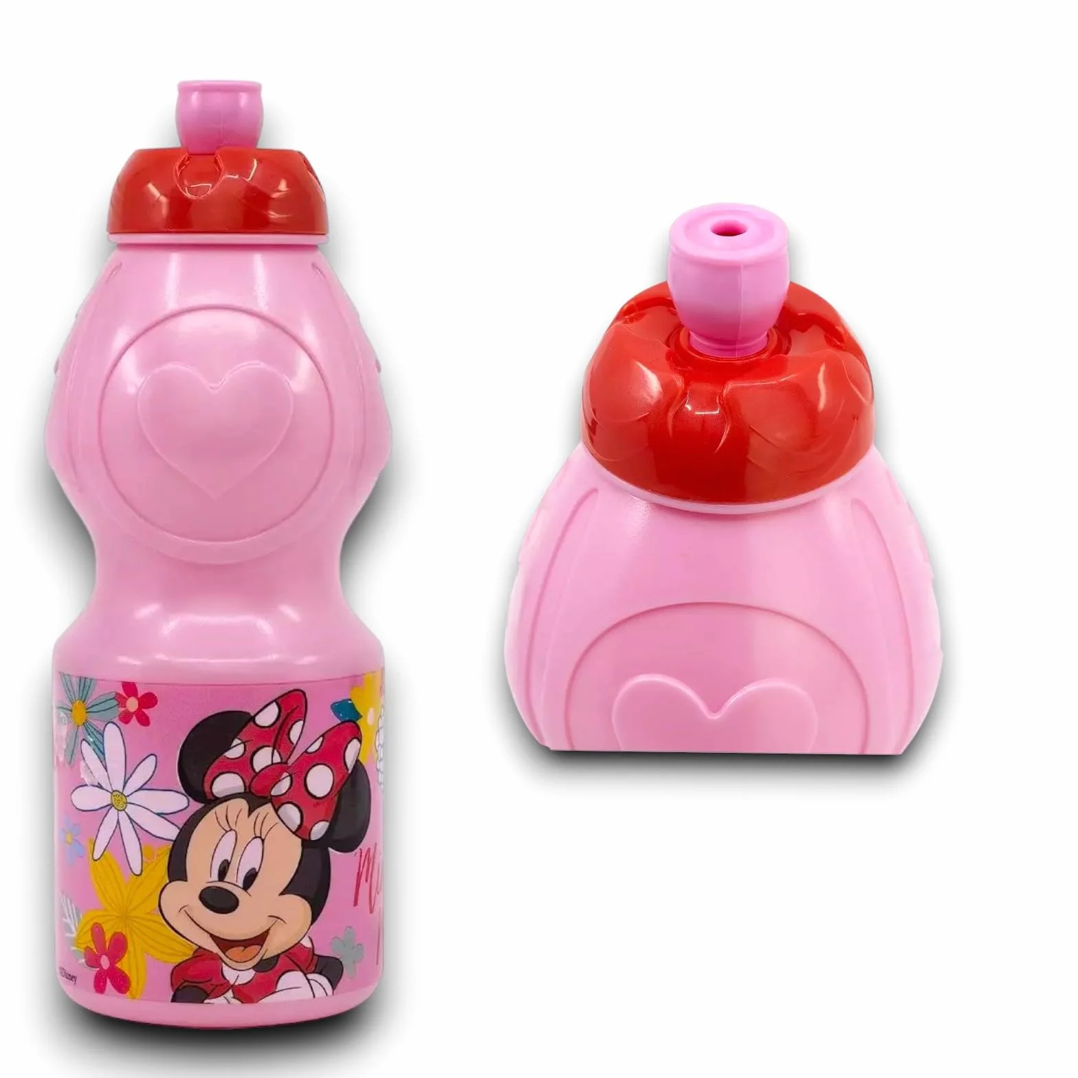 KORAT Uovo di Pasqua Sorpresa Gigante Bambina h. 40cm PASQUALONE Sorpresone Set stoviglie e Posate per Bambini Porta Pranzo infrangibile Resistente Kit Pappa Piatti Rosa (Per Minnie)