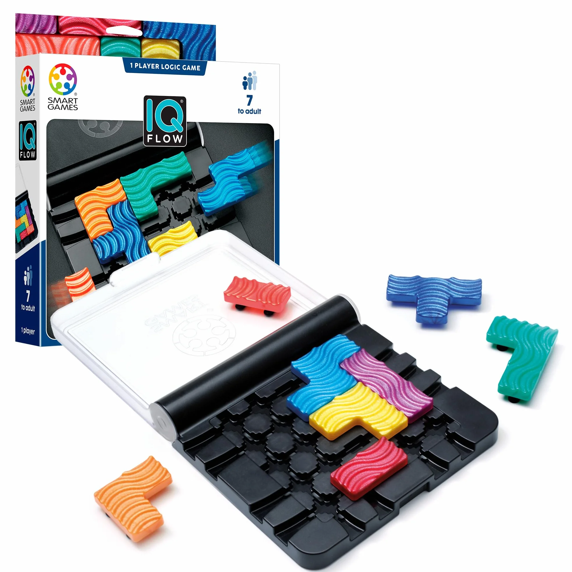 Smart Games IQ Flow Puzzle Bambini Adulti Giochi Da Tavolo 120 Sfide 1 Giocatore 8+