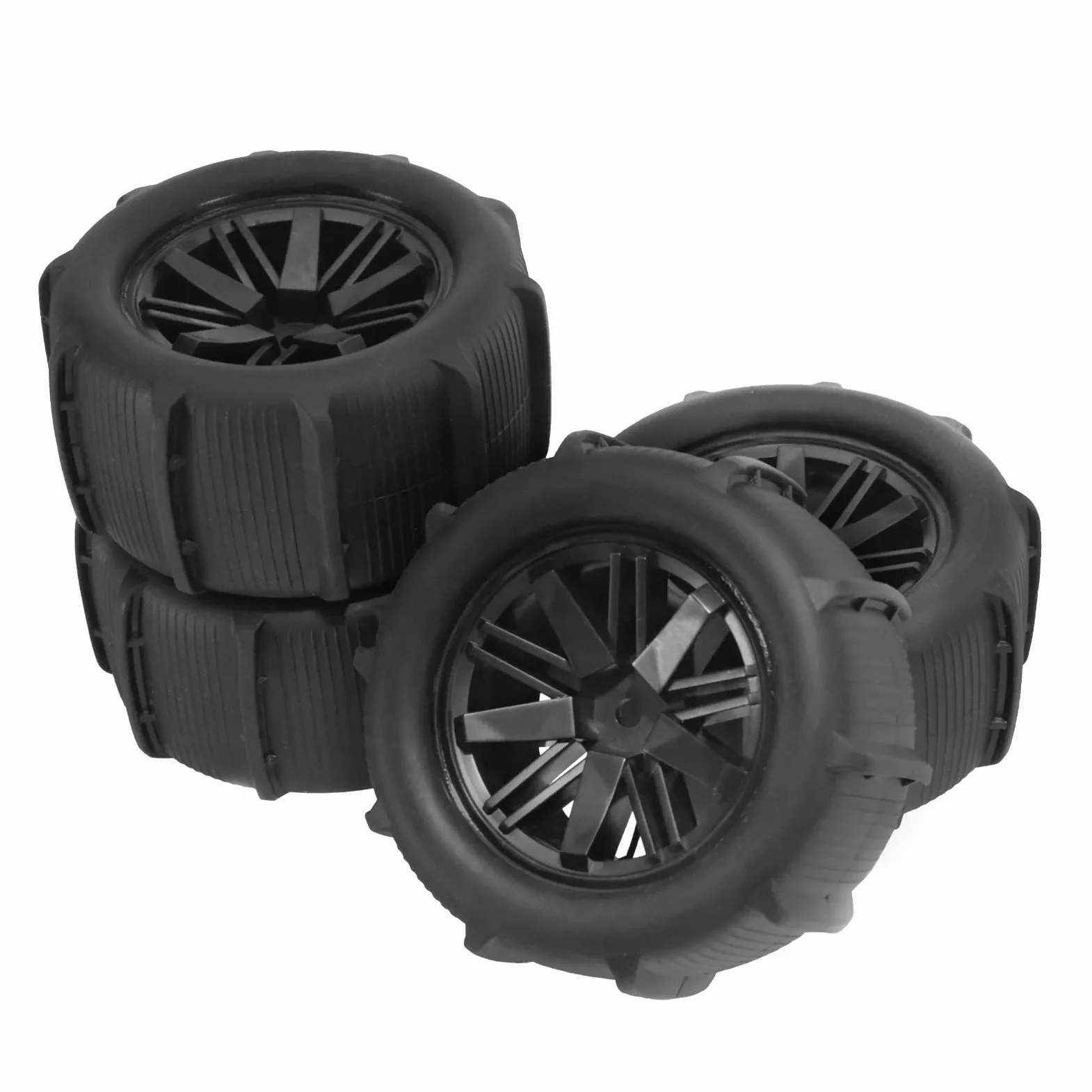 Per SCY 16101 16102 Pro Per Wltoys 144001 144010 12428 124019 Per HBX Per MJX RC Auto Parti Aggiornamento 4 Pezzi 80mm Neve Sabbia Ruota Pneumatici Ricambi Modellini RC