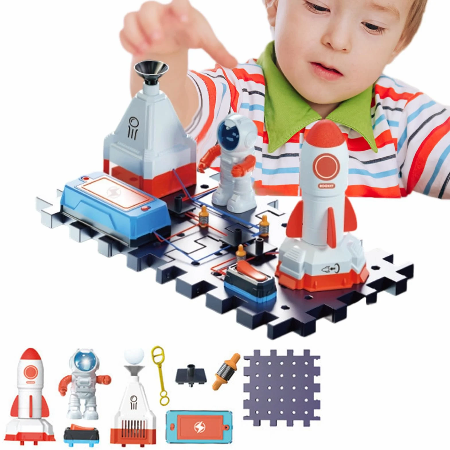 Kit Scientifici Circuiti per Bambini Laboratorio Scientifico per Bambini | Costruttivi di Fisica per Bambini 7-14 Anni con Giochi di Apprendimento