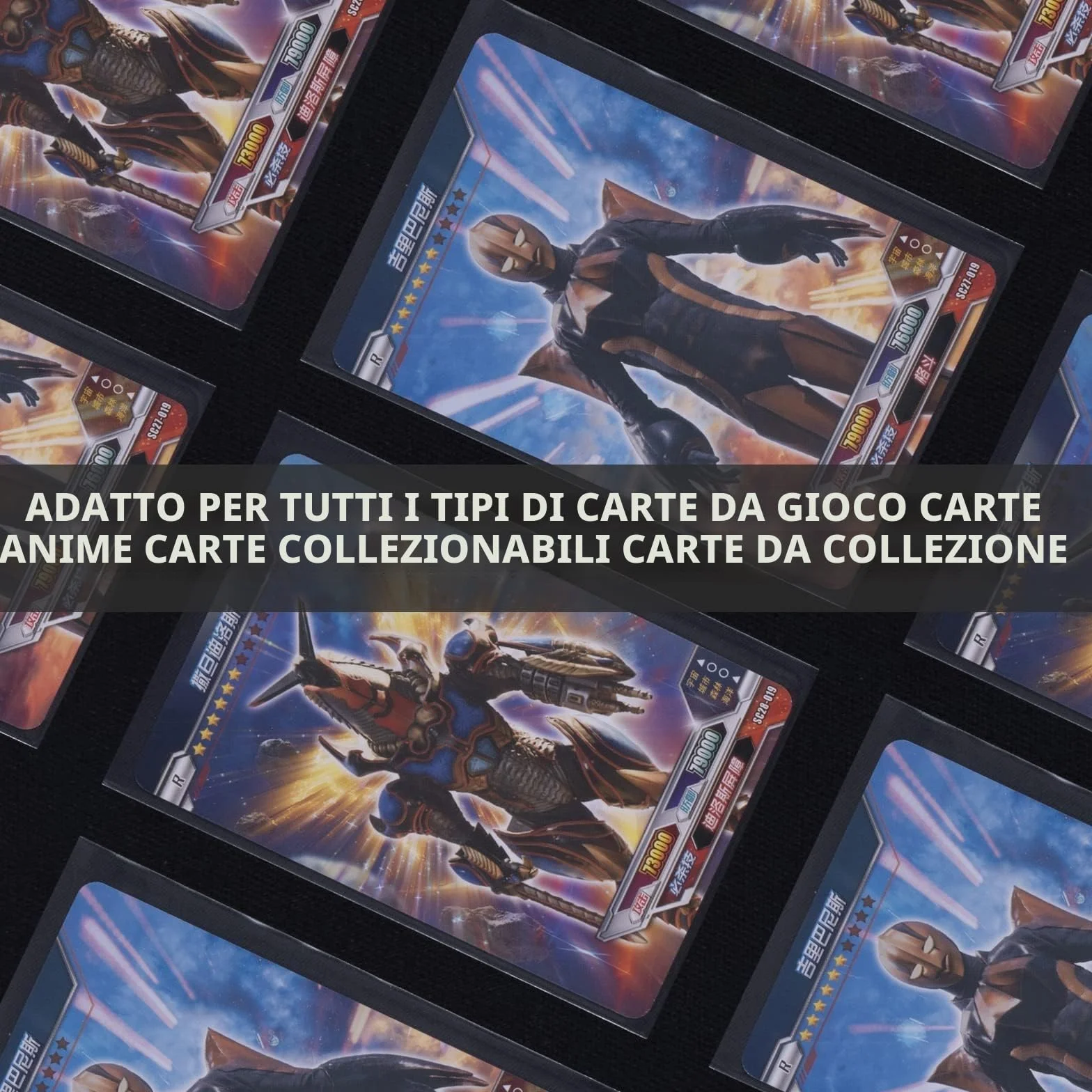 Buste Proteggi Carte, 100 Pezzi Trasparenti Bustine Carte 66 X 92 MM 0.1MM Tasche Vuote per Da Collezione Pokemon Magic