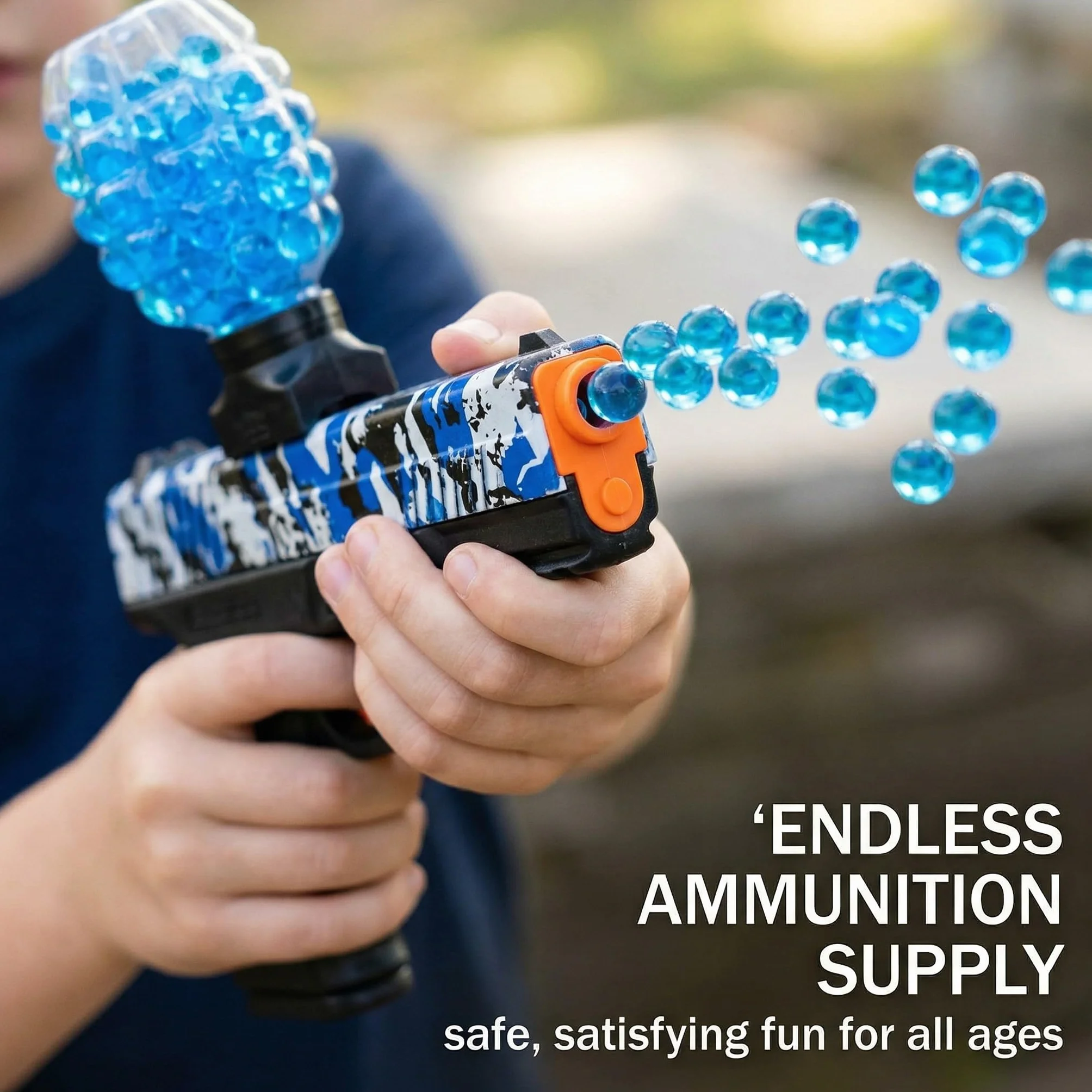 Gel Ball Blaster 20000 Pezzi Bombe da Bagno Idratati, 40 Packungen 7-8 mm Gel Munition per Bambini