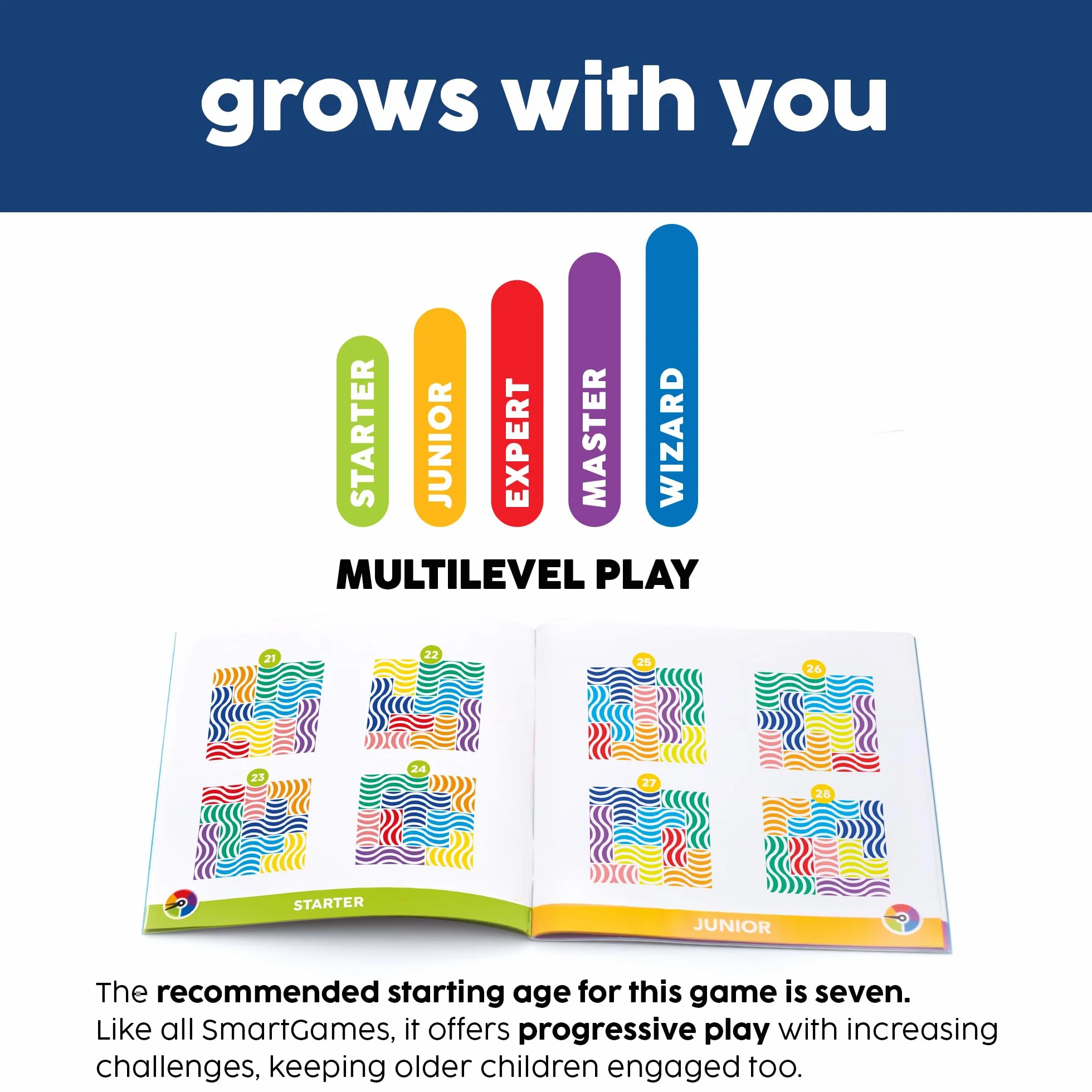 Smart Games IQ Flow Puzzle Bambini Adulti Giochi Da Tavolo 120 Sfide 1 Giocatore 8+