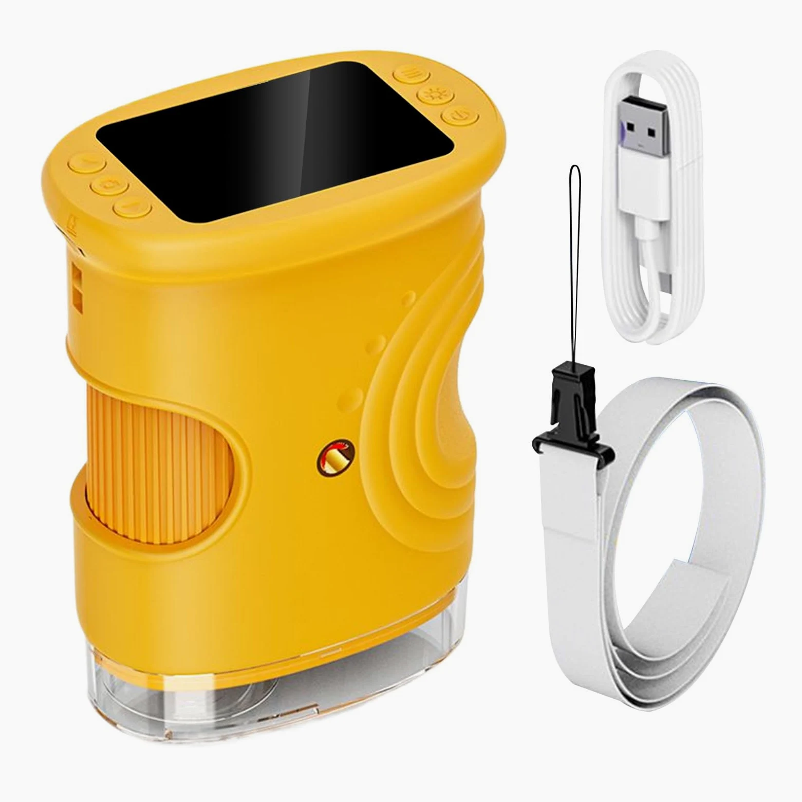 Microscopio Digitale per Bambini 1000X Giocattoli Educativi Ricaricabili | Microscopio Digitale Portatile Con Schermo Da 5 Cm per Ragazzi Laboratorio Casa Scuola Natura All'aperto Bambini e