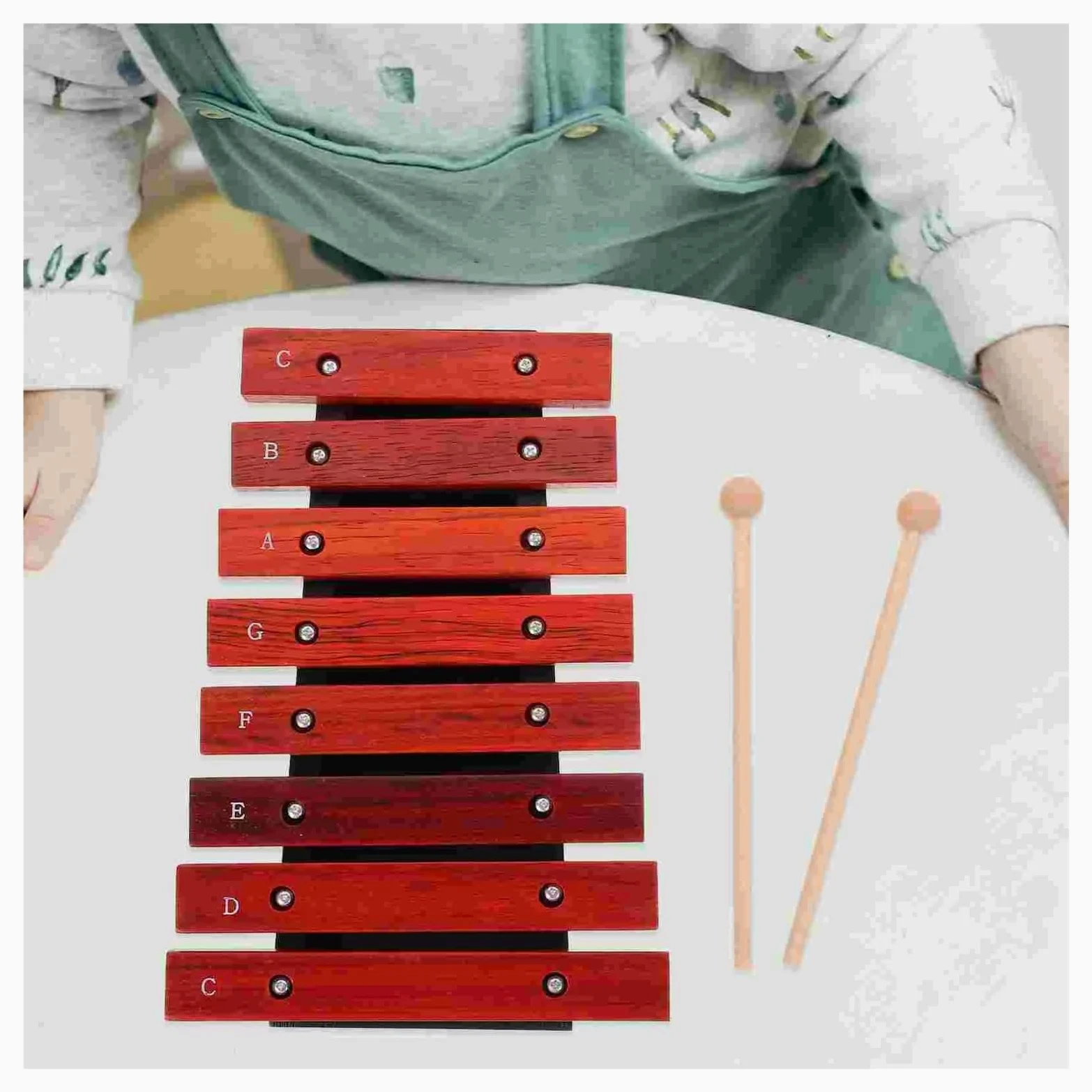 Eight Note Wooden Xylophone | Strumenti musicali 8 note Percussioni