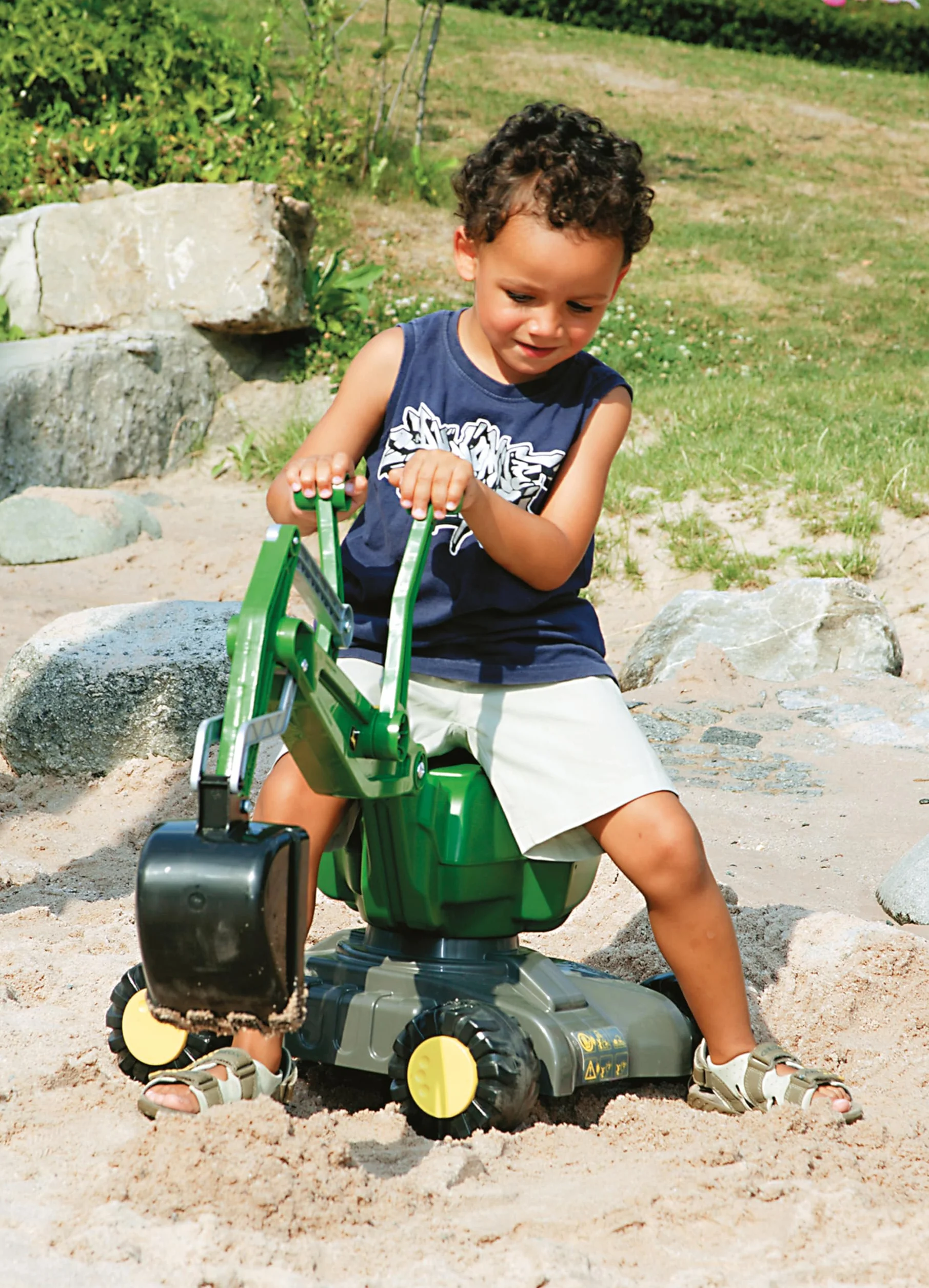 Rolly Toys RollyDigger Scavatrice John Deere plastica 360° ruotabile blocco automatico 3-5 anni