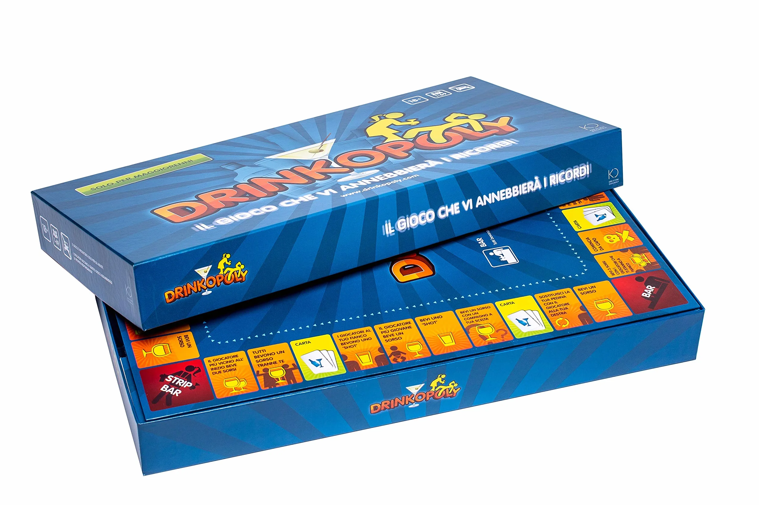 Asmodee, Drinkopoly, Gioco da Tavolo, Party Game per Adulti, 1+ Giocatori, 18+ Anni, Edizione in Italiano