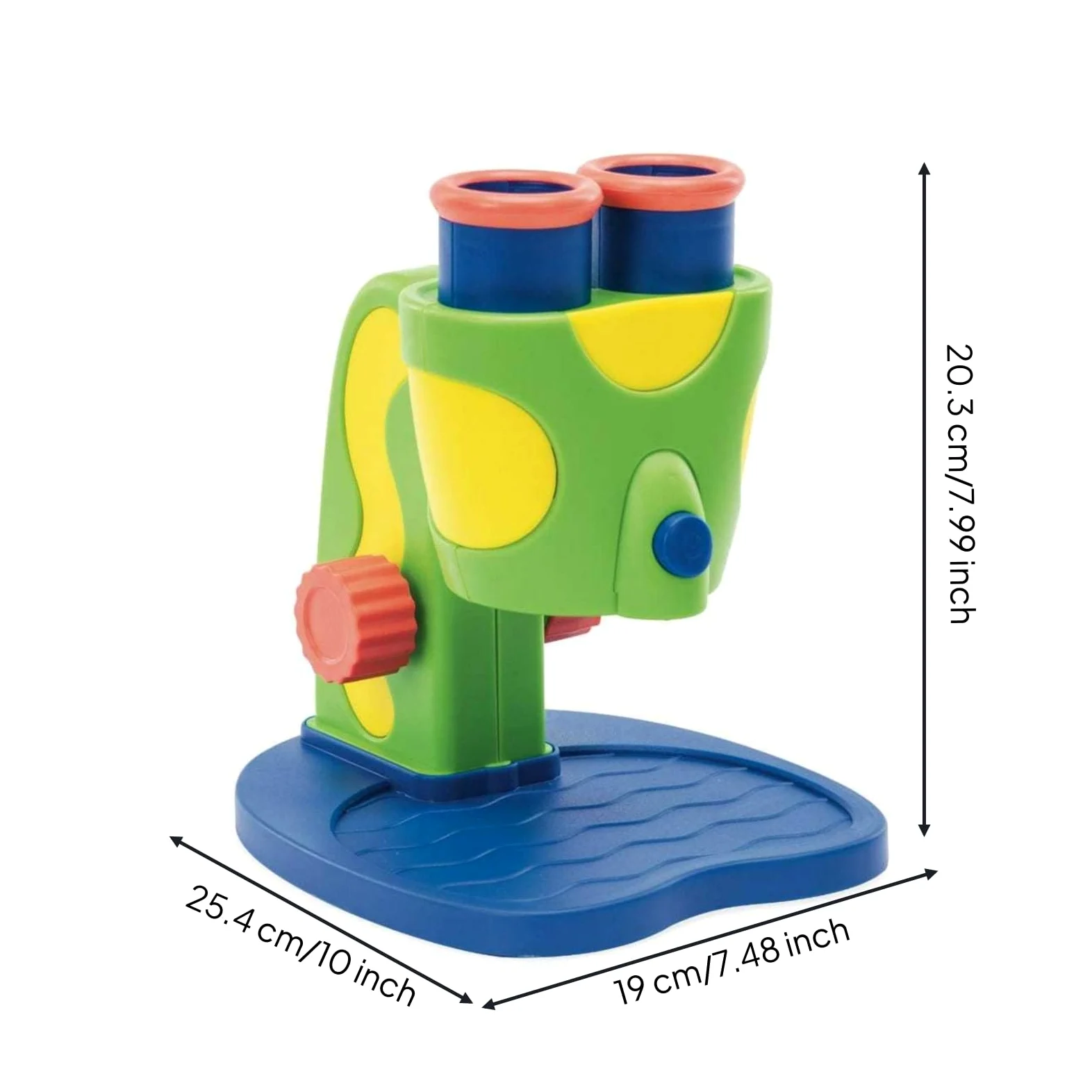 Qianly Microscopio Giocattolo Ottico Microscopio con Luce LED Compatto per Bambini, Studenti, Casa, Scuola