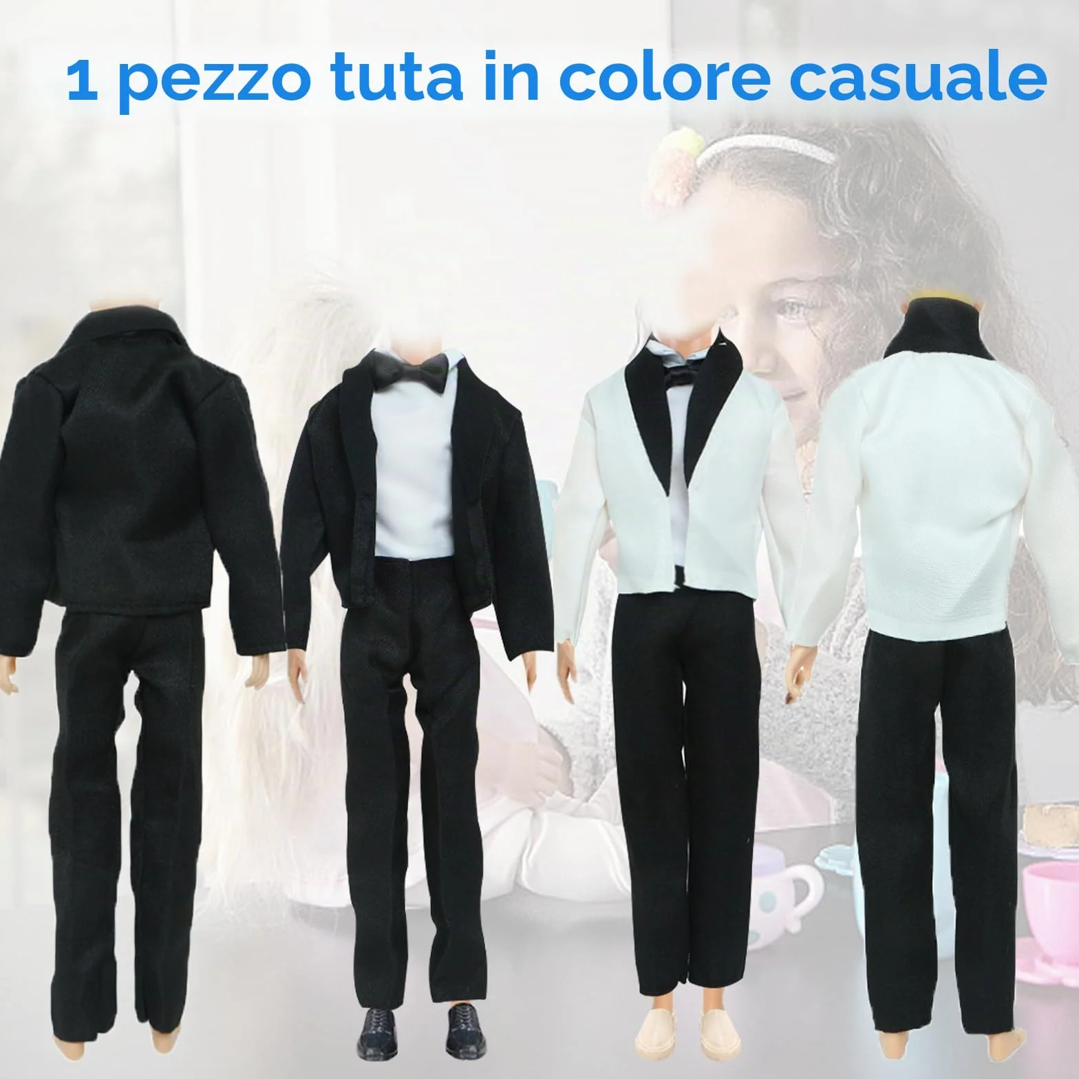 Generic 26 pezzi vestiti per bambole compatibili con Ken: tuta, abbigliamento casual, pantaloni, scarpe, appendiabiti, auricolare, paddle board per bambole da 11,5 e 12 pollici, tema spiaggia