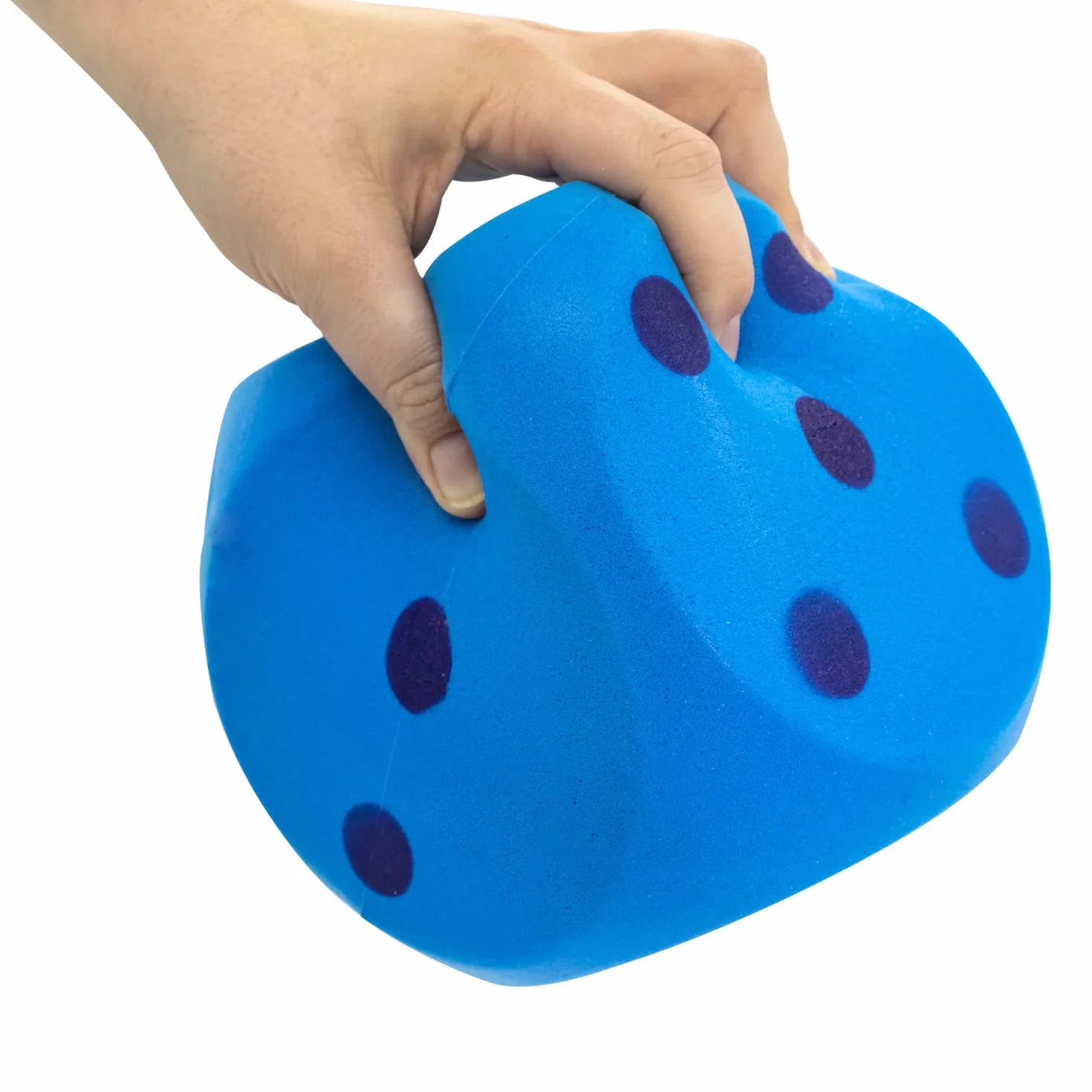 Idena 40227 - Cubo morbido in blu, giallo e rosso (selezione non possibile), grande cubo di schiuma di circa 15 cm per un gioco vario e divertente