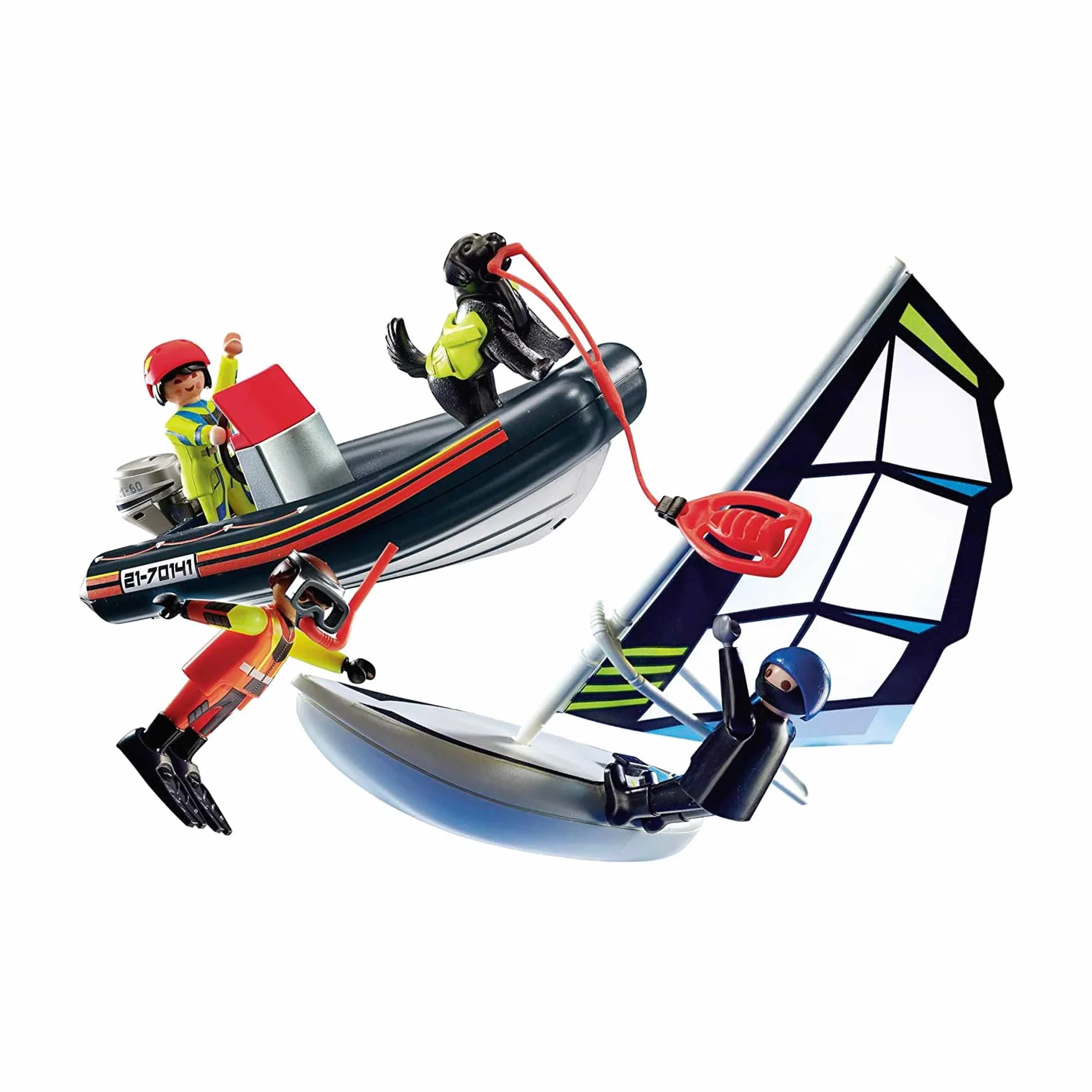 PLAYMOBIL City Action 70141, Gommone della Guardia Costiera, dai 4 Anni