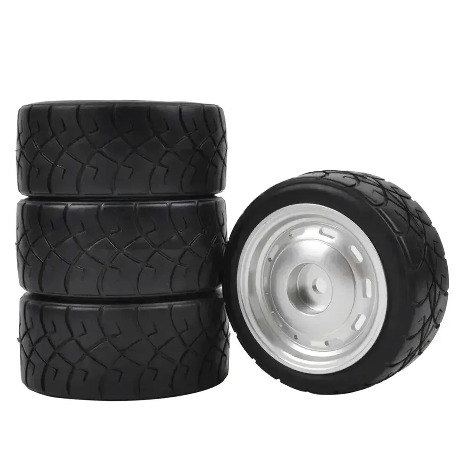 Per Tamiya M03 M04 M05 M06 Sw01 1/10 Telaio Rc Auto Parti Aggiornamento 4 Pezzi Cerchi In Lega Alluminio Rim Pneumatici Decorativi Ricambi Modellini RC