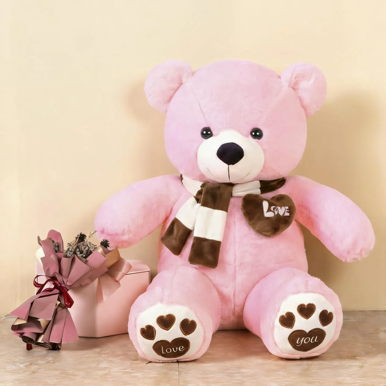 YunNasi Orso di Peluche Gigante Orsacchiotto Gigante | Morbido Peluche Giganti Bianco XL Bianca