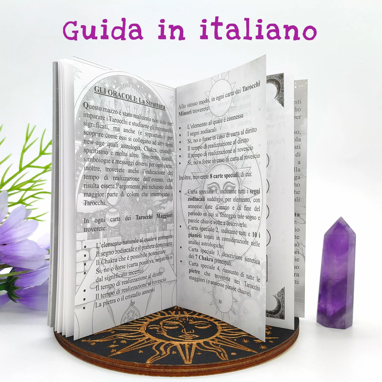 L'Oracolo dei Tarocchi in Italiano, 86 Carte Divinatorie con Libro Guida per Principianti ed Esperti