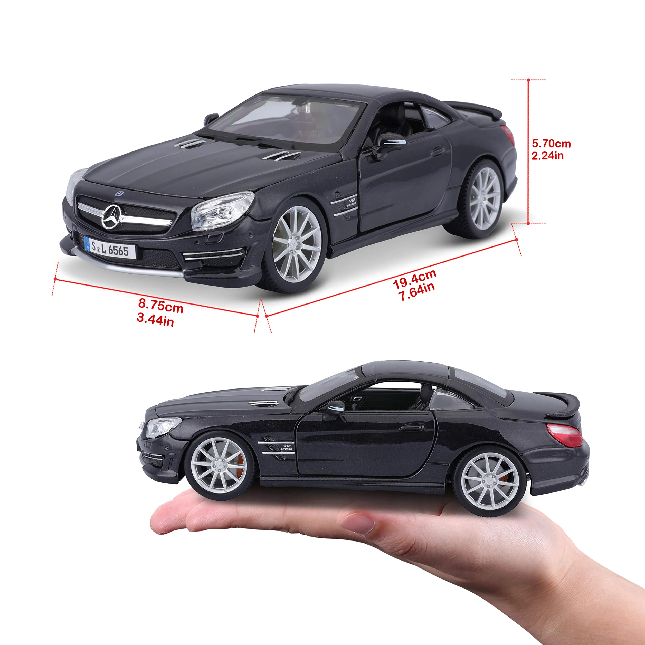 Auto 1:24 Burago Mercedes Benz Sl65 21066