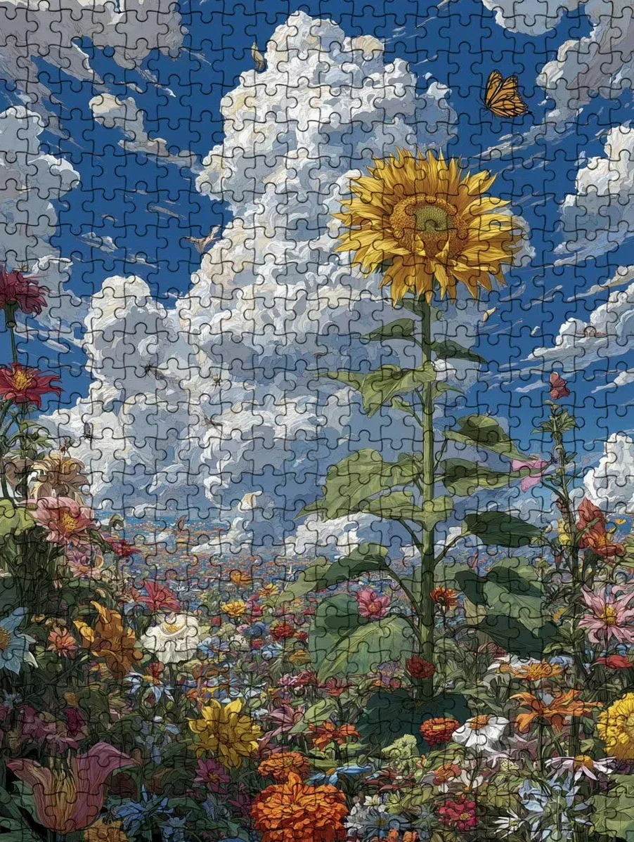 Puzzle 1000 Pezzi, Jigsaw Puzzle per Adulti, Girasole Giallo BLQSBGA6-473 | Puzzle Classici, Impossibile Difficile Sfidanti Puzzles, Puzzle Decorativo per La Famiglia, Come Regalo e Decorazione Pareti