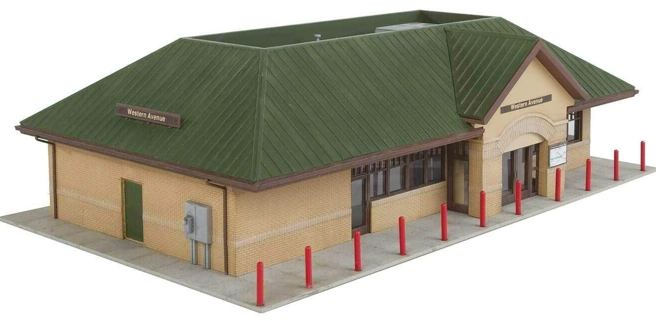 Walthers 933-4095 - Modellino di stazione di lavoro moderno in plastica