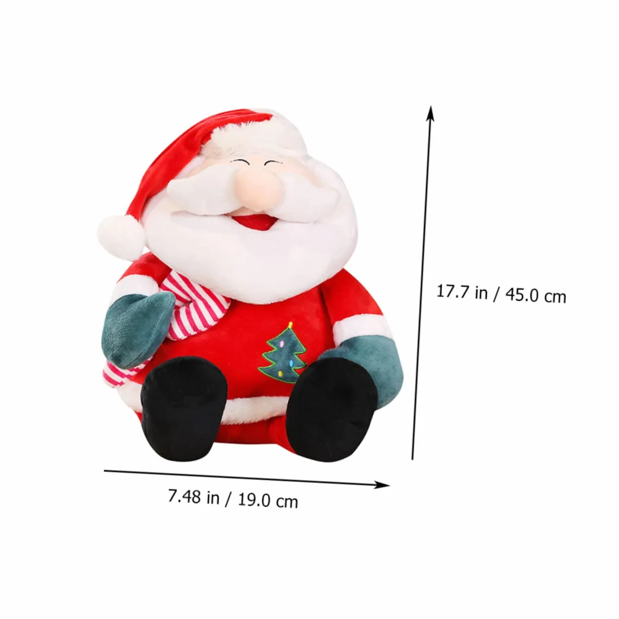 UPKOCH Pupazzo Di Babbo Natale Gigante Peluche Morbido e Confortevole Giocattolo Natalizio Regalo Per Ragazzo Ragazza Ragazza e Festività