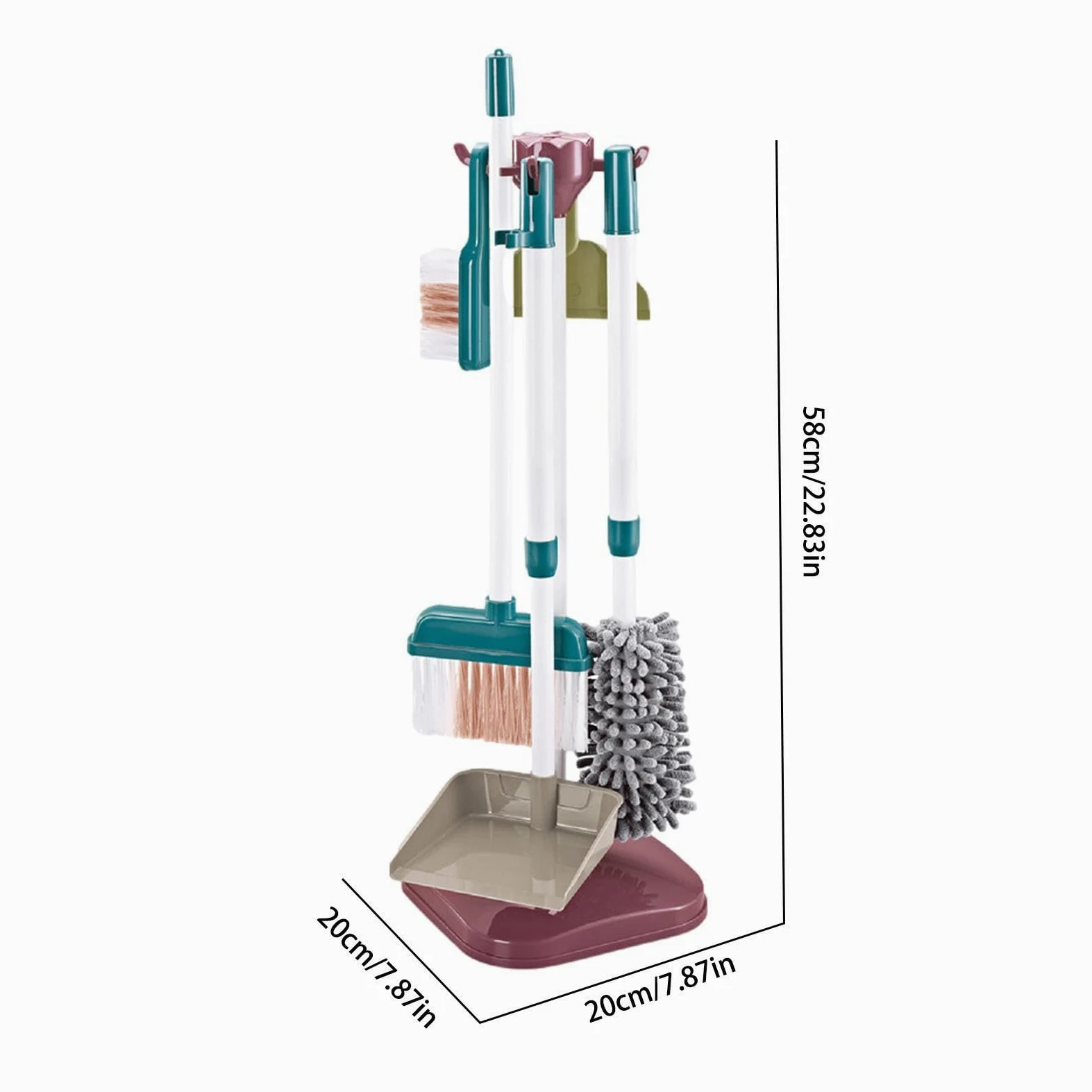di Pulizia per Giochi Di Simulazione, Safe Children Pretend Play Kit | Giocattoli Di Pulizia, Kit Di Di Pulizia Multifunzionale Per Bambini, Set Di Scopa E Mop, Giocattoli Educativi