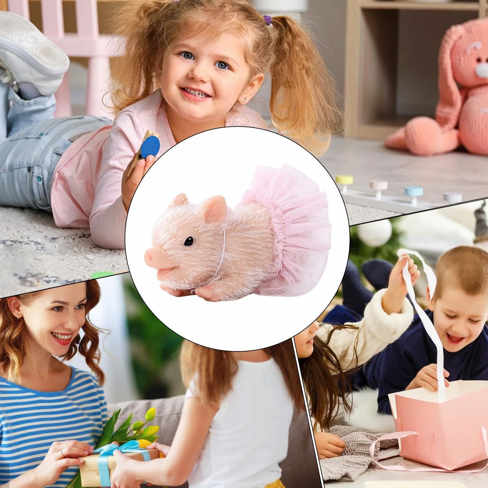 Giochi di animali per bambini, giocattoli animali per bambini Simpate | Birthday Christmas Stocking Stuffer, divertenti decorazioni per la casa per ragazzi rag