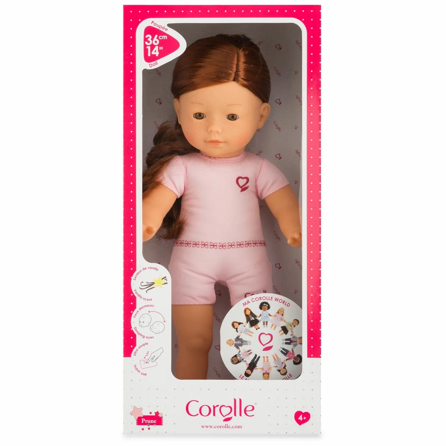 Poupée Corolle - Ma Corolle Prune - 36cm - Corps souple - Personnalisable