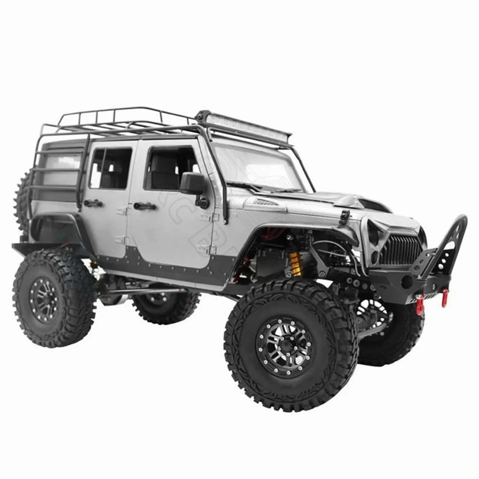 RC Car Pneumatico Ruota Compatibile con Axial per SCX10 90035 90022 90046 D90 D110 TF2 TRX-4 4 Pezzi Pneumatici per Cerchioni Beadlock in Metallo da 1,9 Pollici per 1/10 RC Rock Crawler