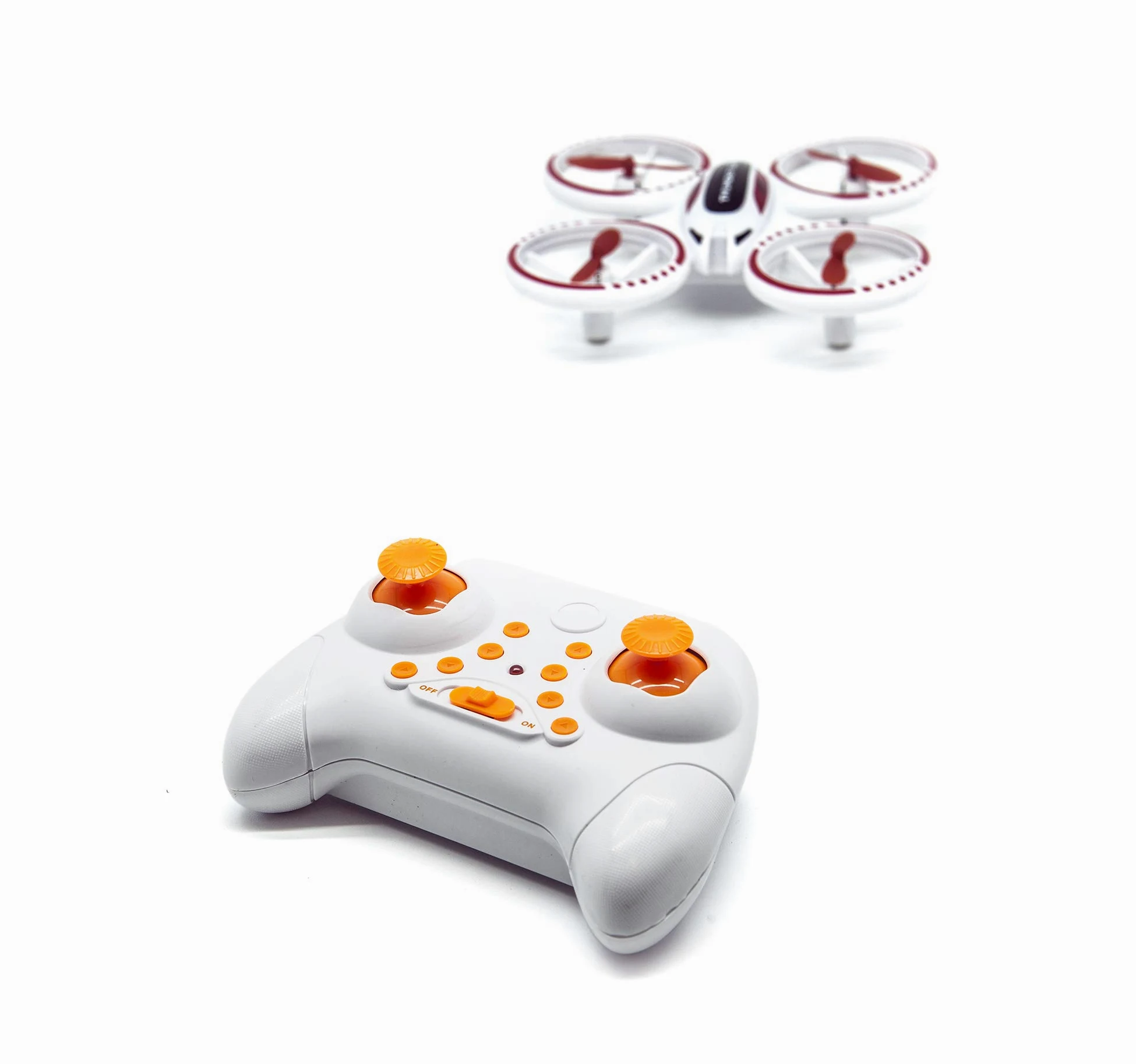 Drone Glowend, principiante, luci a LED, controllo 2,4 GHz, modalità headless, registrazione video 1080p, foto da 2,1 MP, bianco