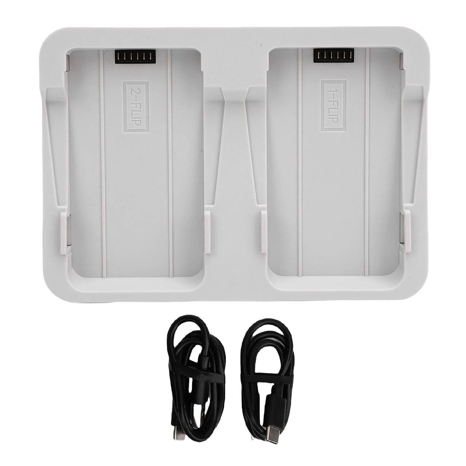 Caricabatteria a due vie Fit For Flip Drone 60W Ricarica Rapida del Caricatore della Batteria a Ricarica Rapida con Indicatore LED