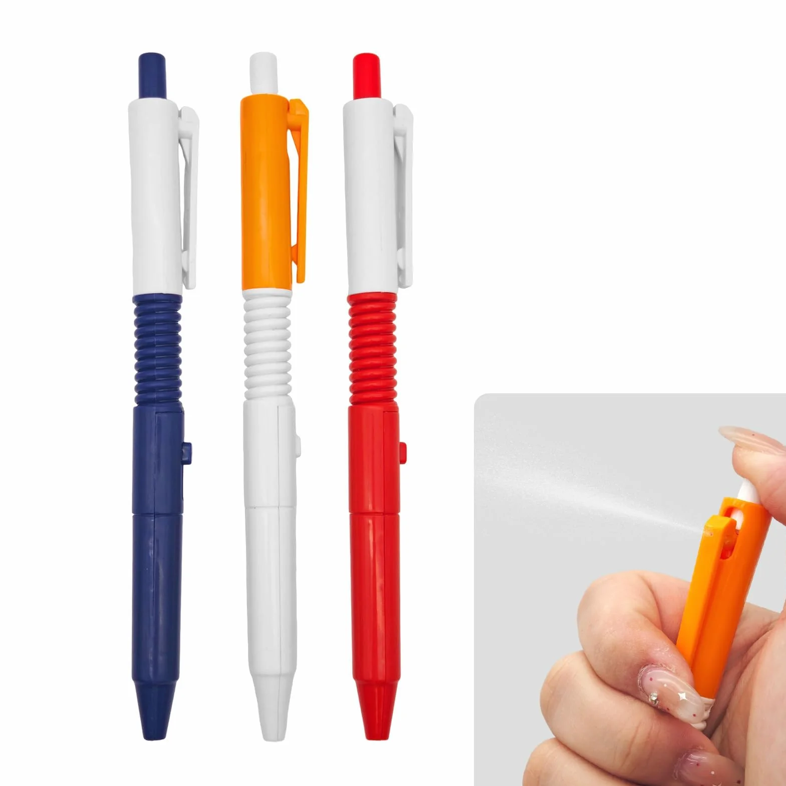 3 Penne A Spruzzo, Penna A Spruzzo d'Acqua Scrivibile, 2 in 1, Penna Scrivibile, Spillo, per Ufficio Scolastico