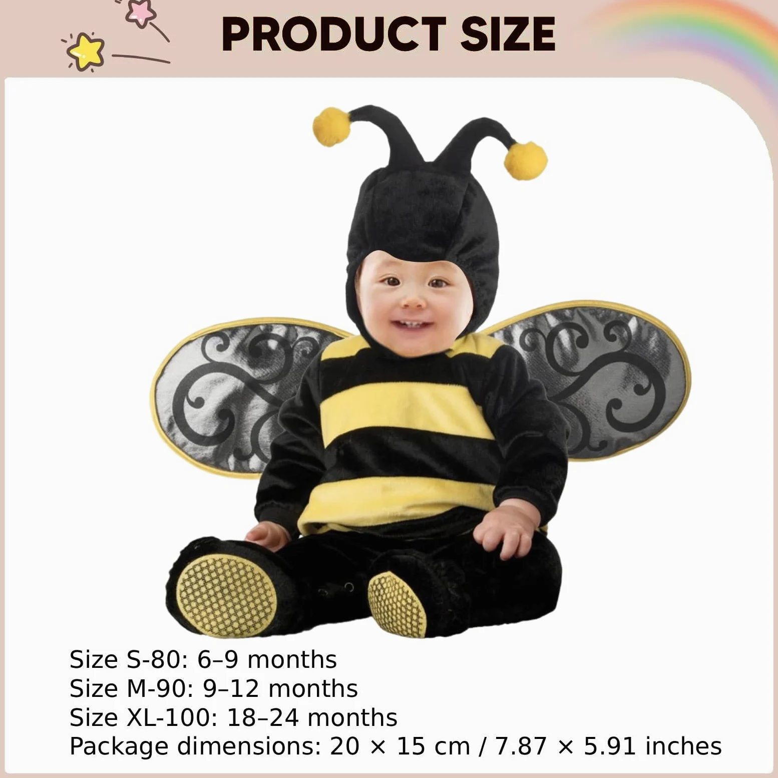 Sharplace Costume da animale per neonati, costume di Halloween, abito divertente e originale, regalo originale, tuta con cappuccio, tuta cosplay per compleanno,