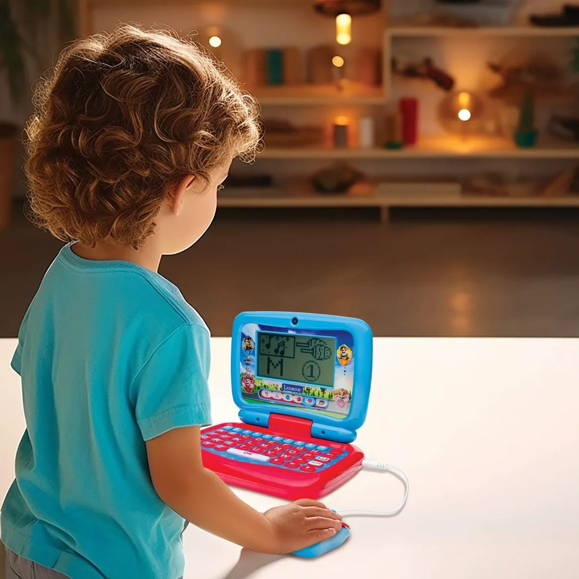 Lexibook, Paw Patrol Bilingual Talking Educational Laptop 40 Attività, Inglese Tedesco, Computer di apprendimento delle lingue, Storie animate, Metodo di lettura, Blu/Rosso, JC398PAi3LXB