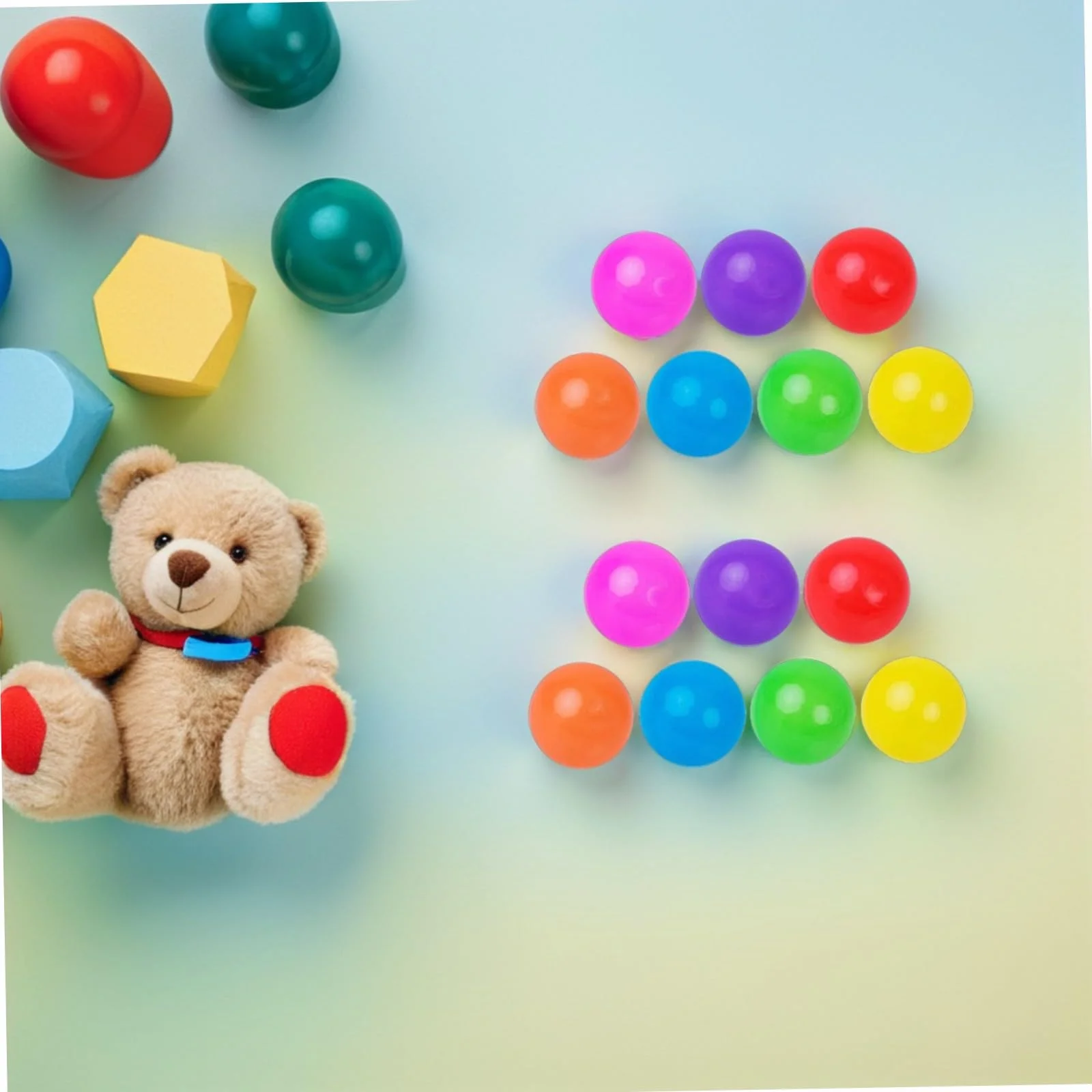100pezzi Palline di Plastica Colorate per Piscina da Gioco per Ragazzo Ragazza Morbide e Sicure per Casetta da Gioco Tunnel e Piscina Accessori per Giochi all Aperto Chiuso