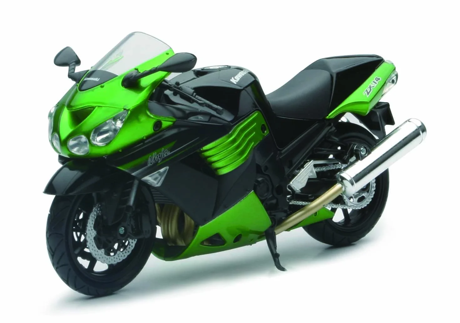 Newray 57433 - Kawasaki ZX-14 Ninja, Scala 1:12, Die Cast, Verde, Modelli/Colori Assortiti, 1 Pezzo