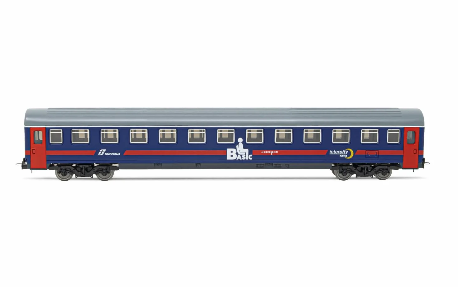 Lima Hl4051 Fs Uic-Z1 Intercity Notte 2A Classe Livrea Base Blu Con Modellino Ferrovia Rotabile Carrozze