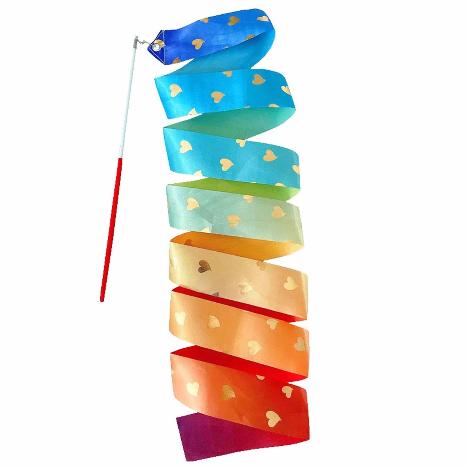 Nastro Streamer Da Ginnastica – Lungo Colorato, Bacchetta Da Danza Decorativa Per Spettacoli Per Bambini | Fai Finta Di Giocare A Esercizi Di Scena, Giocattoli Per Feste Per La Coordinazion