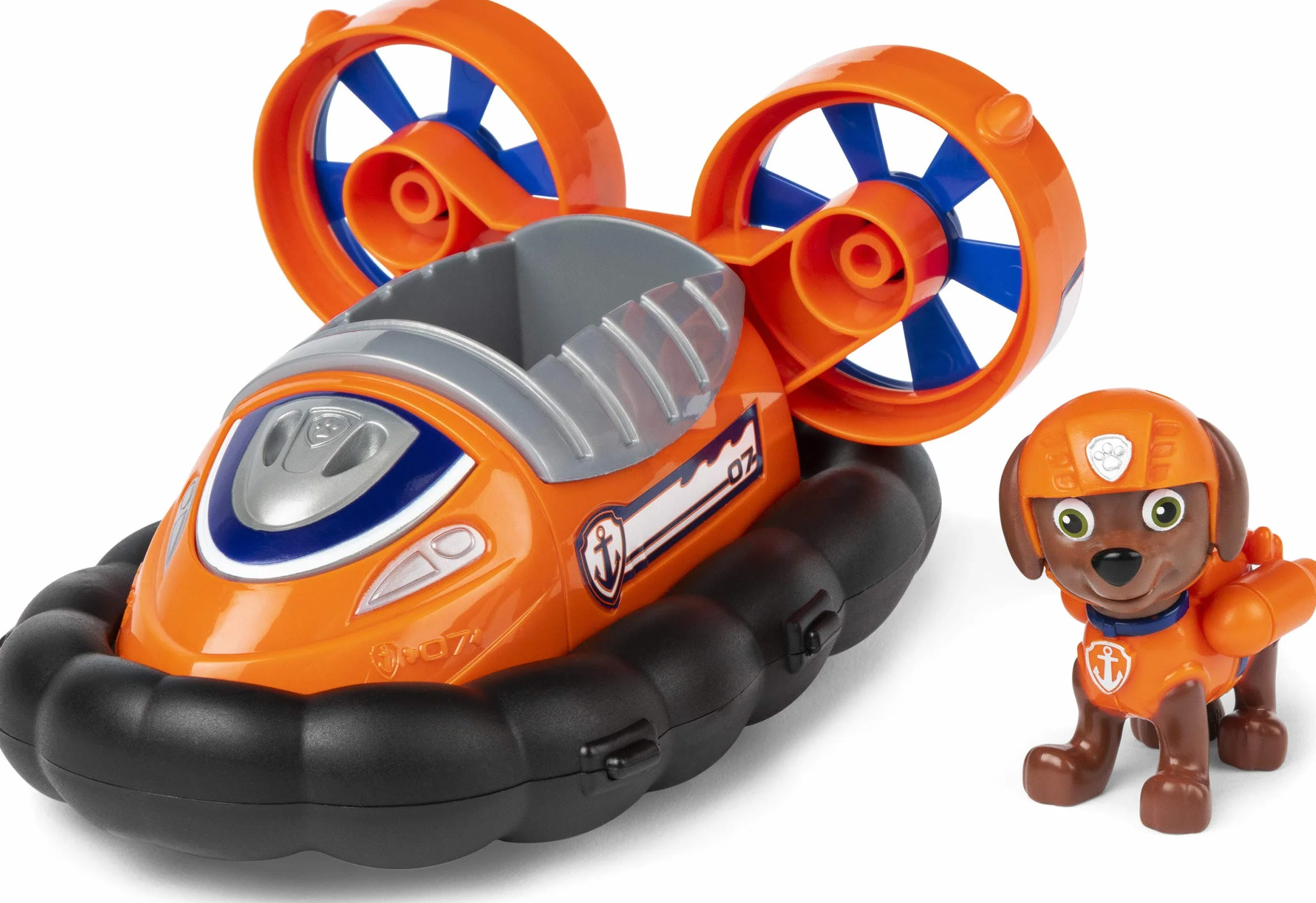 PAW PATROL, Veicolo Hovercraft di Zuma, 1 personaggio di Zuma incluso, dai 3 anni