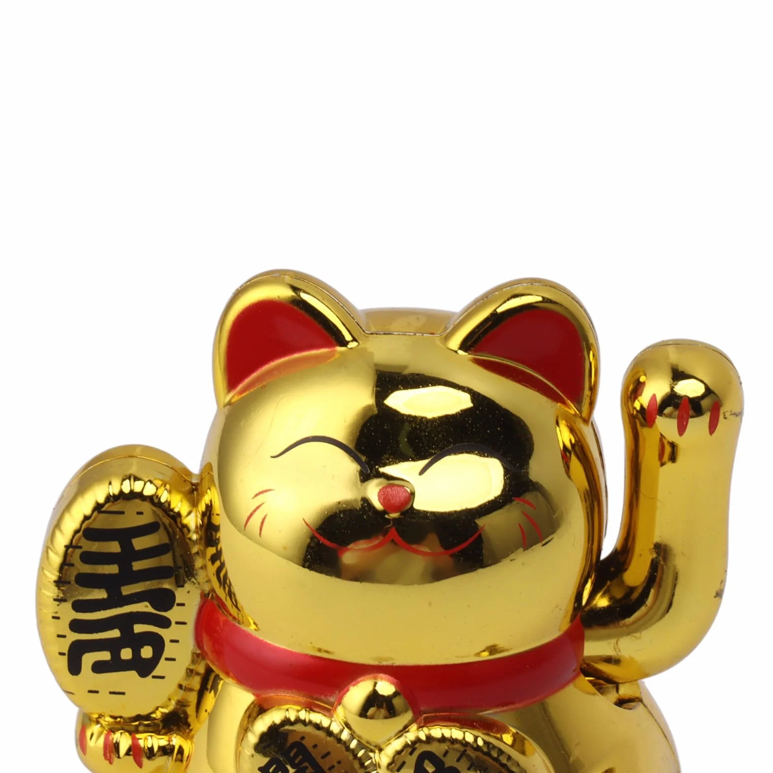 Gatto Fortunato Ad Energia Solare Braccio Agita Decorazione Home Office Auto Benedizione Apertura GOLD