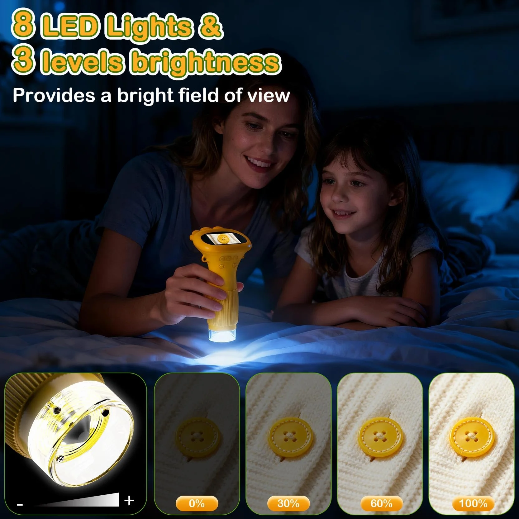 GlobalCrown Microscopio bambini tascabile,Microscopio digitale portatile 200x con schermo da 2,0 pollici,giocattolo per l'apprendimento scientifico per 3,4,5,6,7,8,9,10 anni ragazzi,ragazze