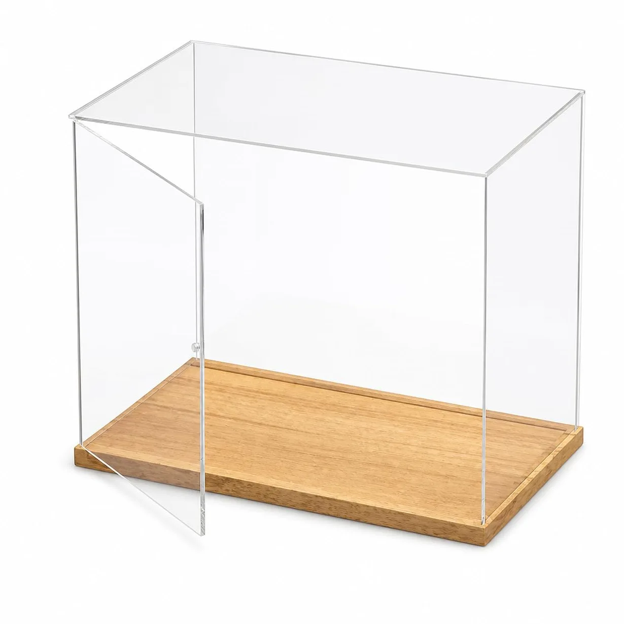 Vetrinetta Espositiva Modelli Acrilico , 50cm x 20cm x 25cm | acrilico e legno - modelli - 12mm - impilabile - porta singola o doppia modelli - per