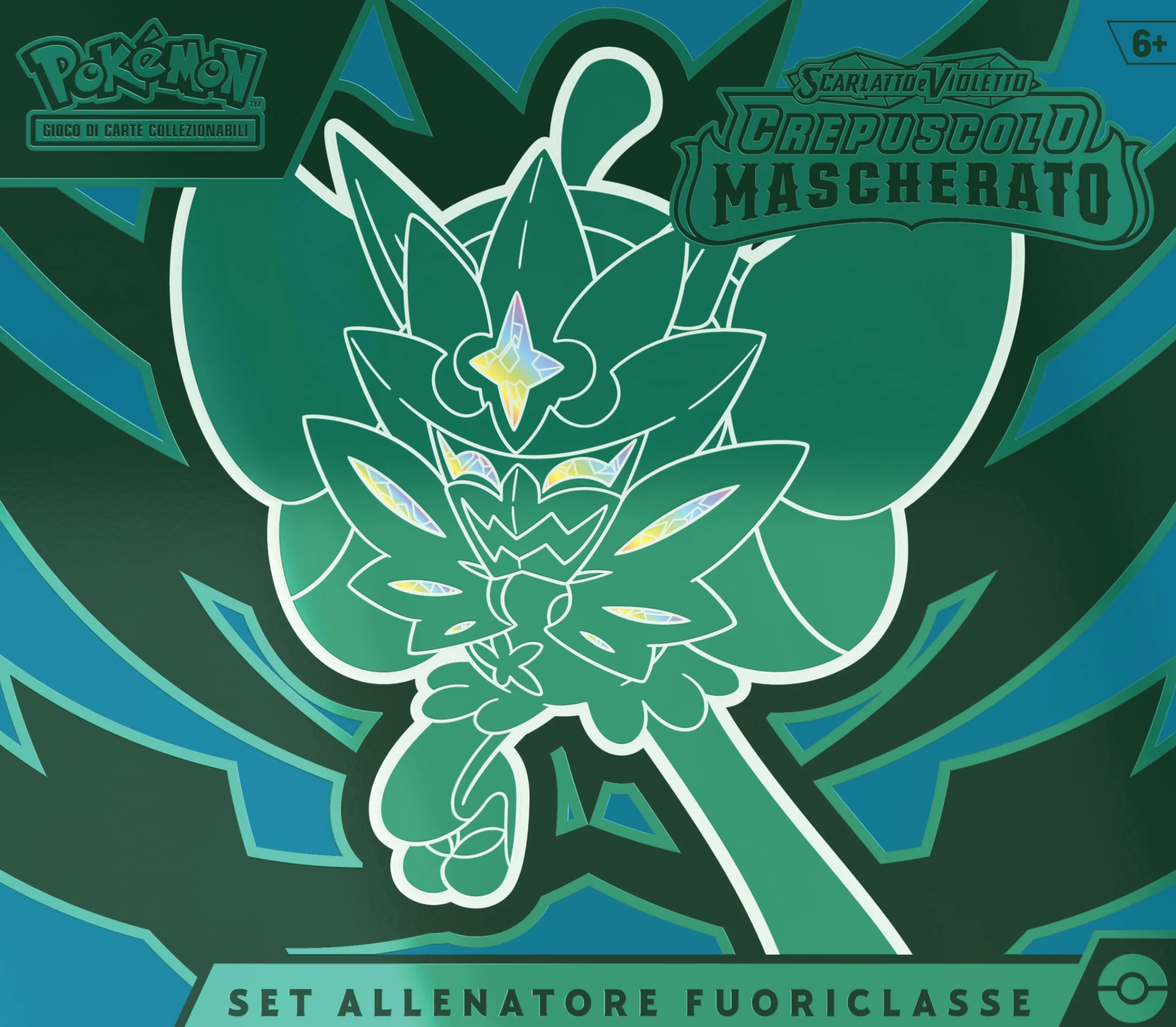 Pokémon GCC Set Allenatore Fuoriclasse Crepuscolo Mascherato Scarlatto e Violetto - Ogerpon Maschera Turchese