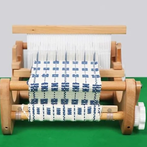 Kit per tessitura in legno con pettine e bobina, macchina per maglieria tessuta a mano per bambini e principianti, strumento fai da te per lavori artistici multi-artigianali