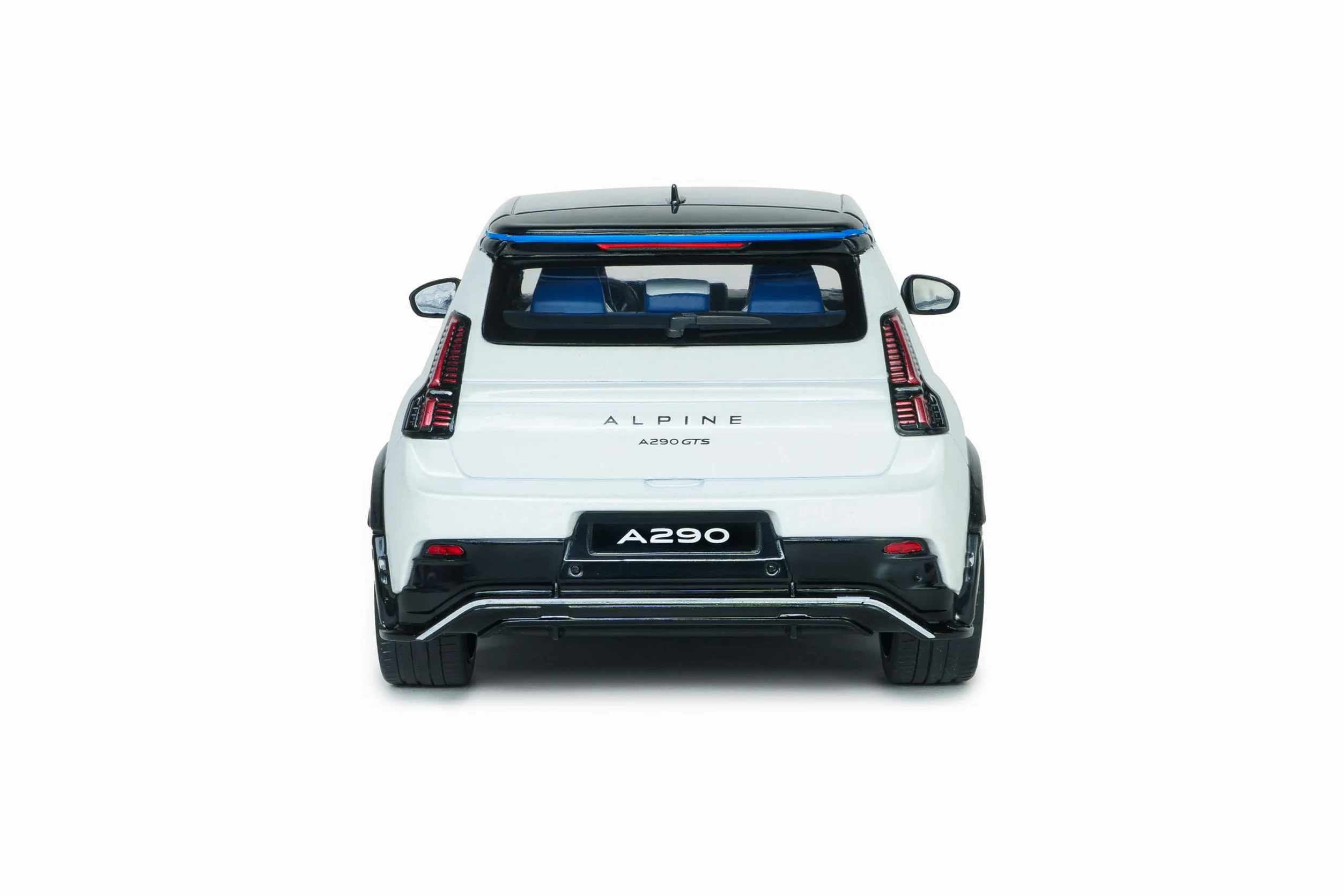 Solido Alpine A290 GTS 2024 - Modellino di auto Die-Cast, con base in plastica, modello da collezione, colore: bianco, 1:18